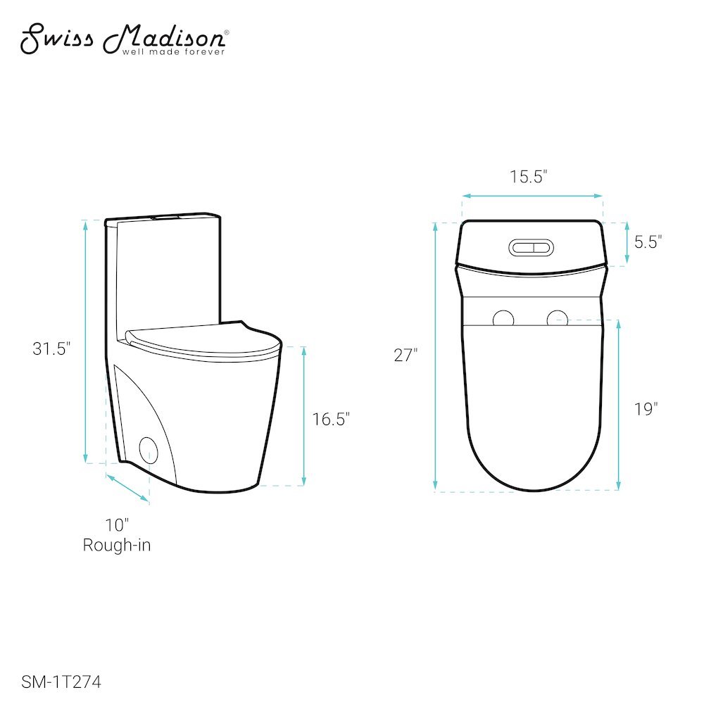 Swiss Madison SM-5-1T274 toilets - View #8