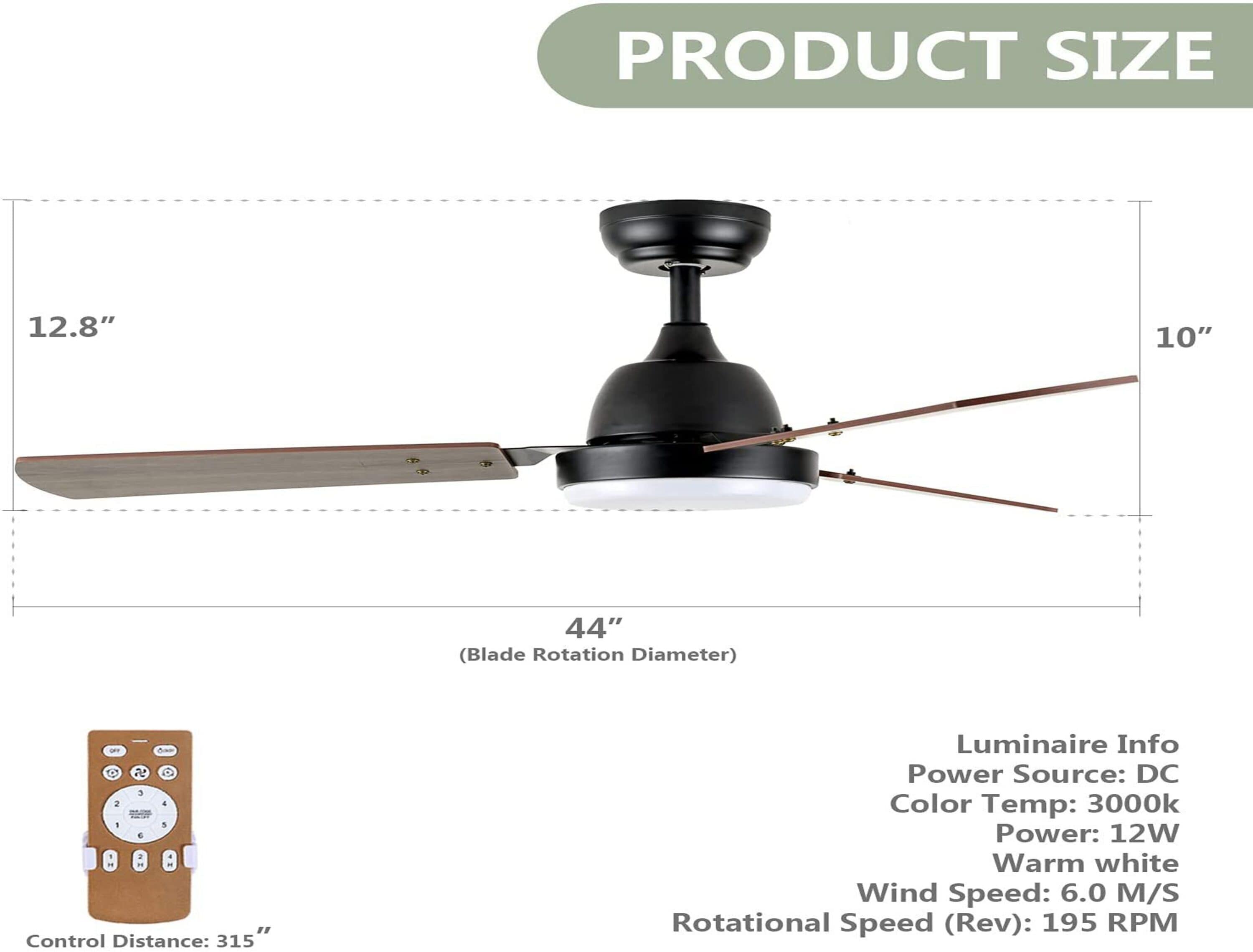 Flynama YC-L-44WOOD Ceiling-Fans - View #7