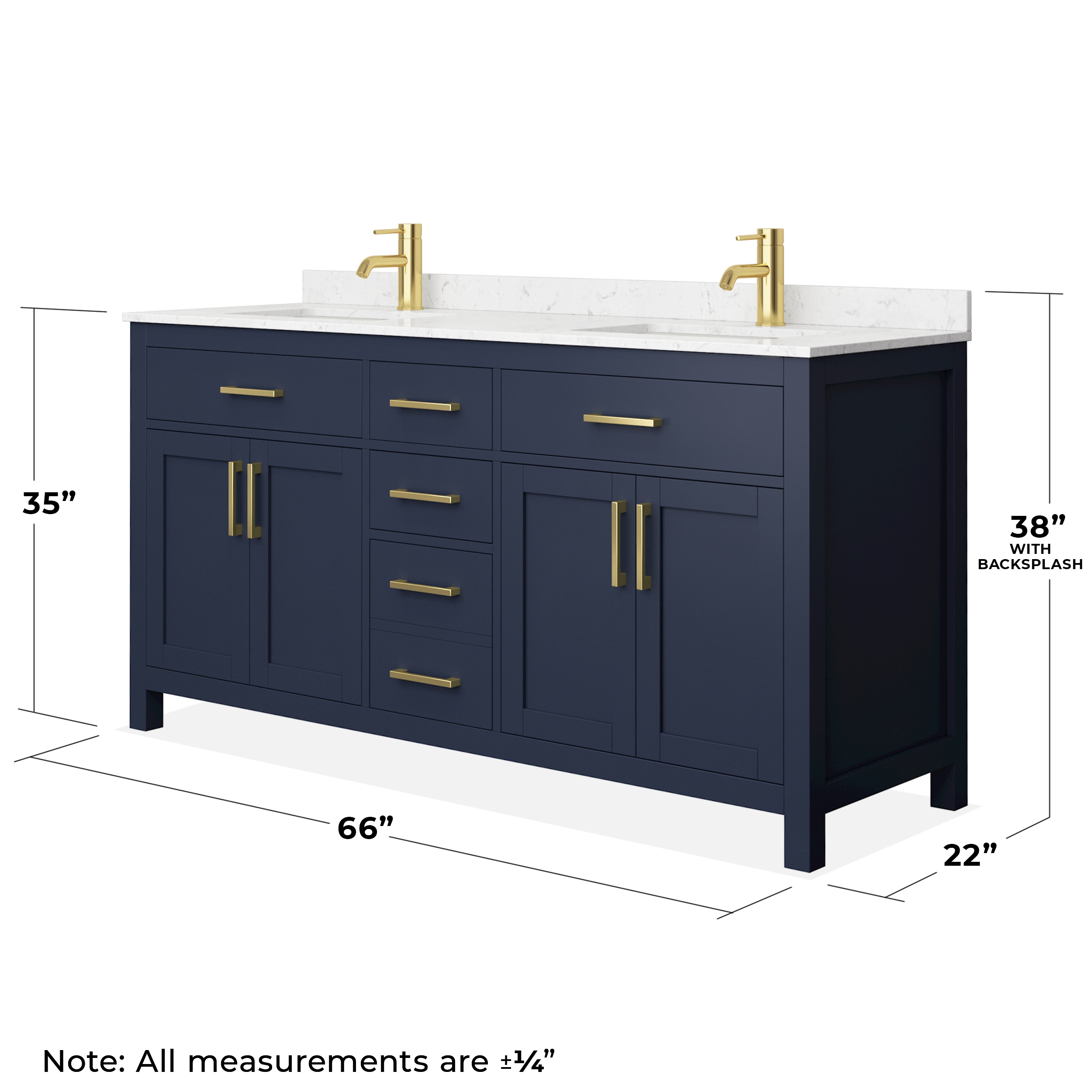 Wyndham Collection WCG242466DBLCCUNSMXX Bath-Vanity-Combo - View #5