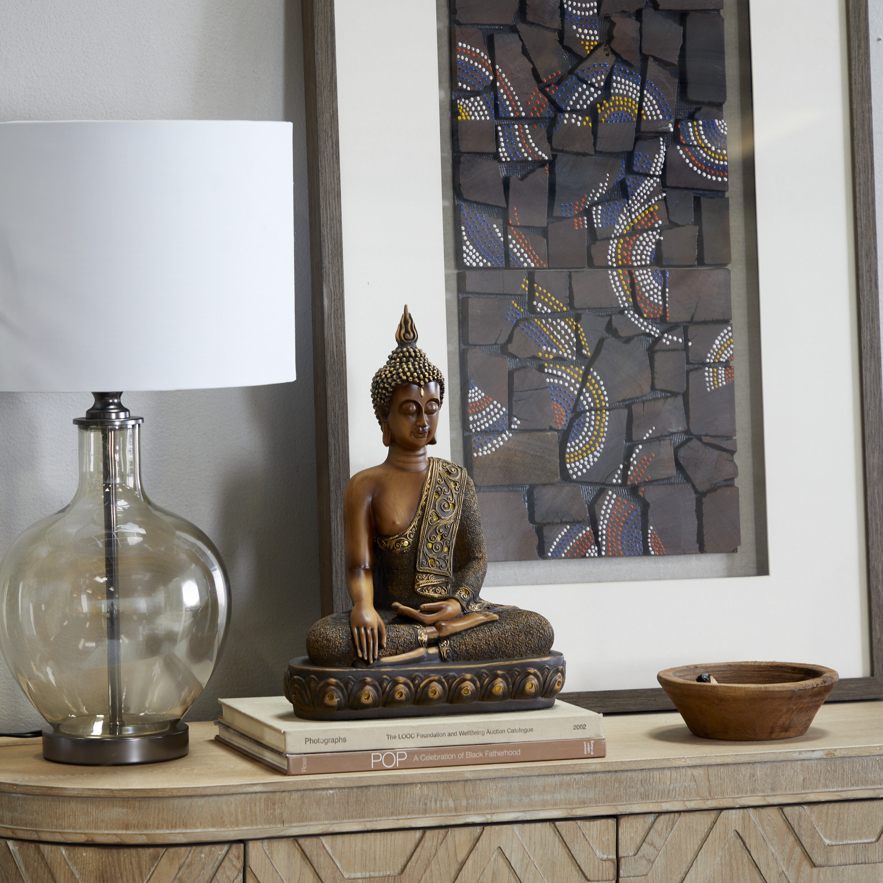 Grayson Lane 44125 Brown Stone Art deco Sculpture