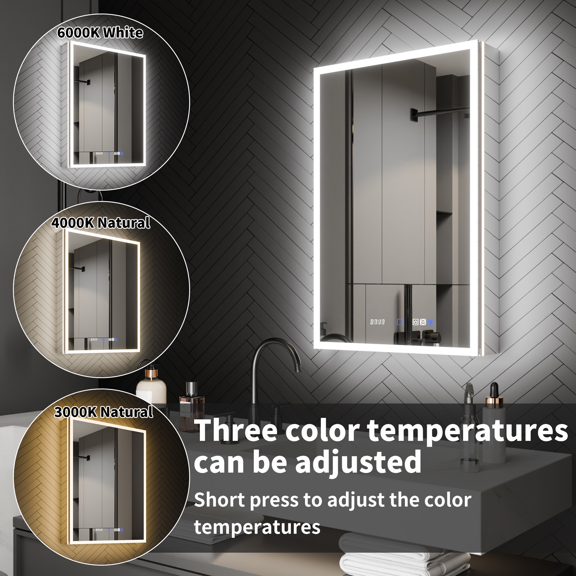 ExBrite W7MC2436L Bathroom-Medicine-Cabinets - View #4