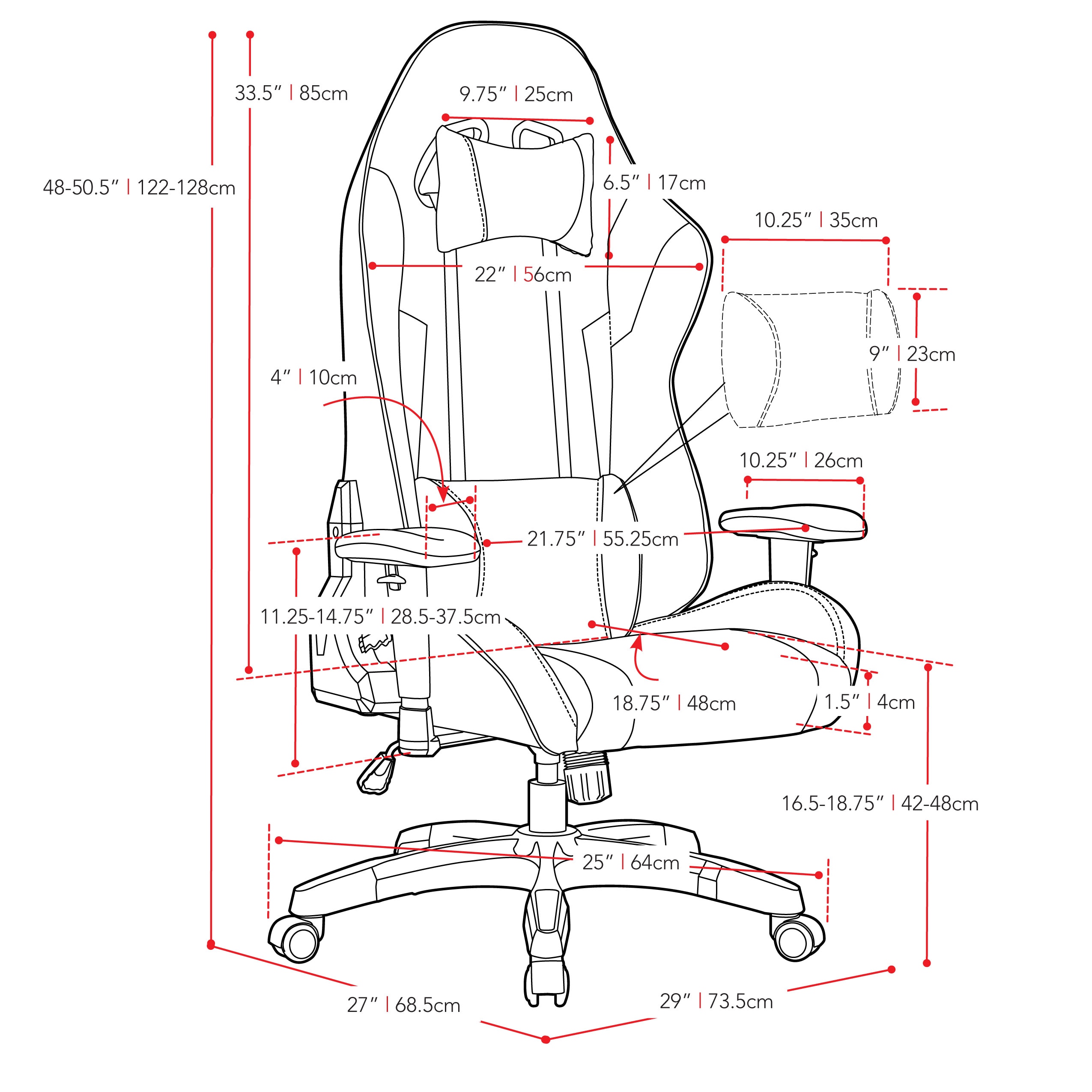 CorLiving LOF-801-G Office-Chairs - View #10