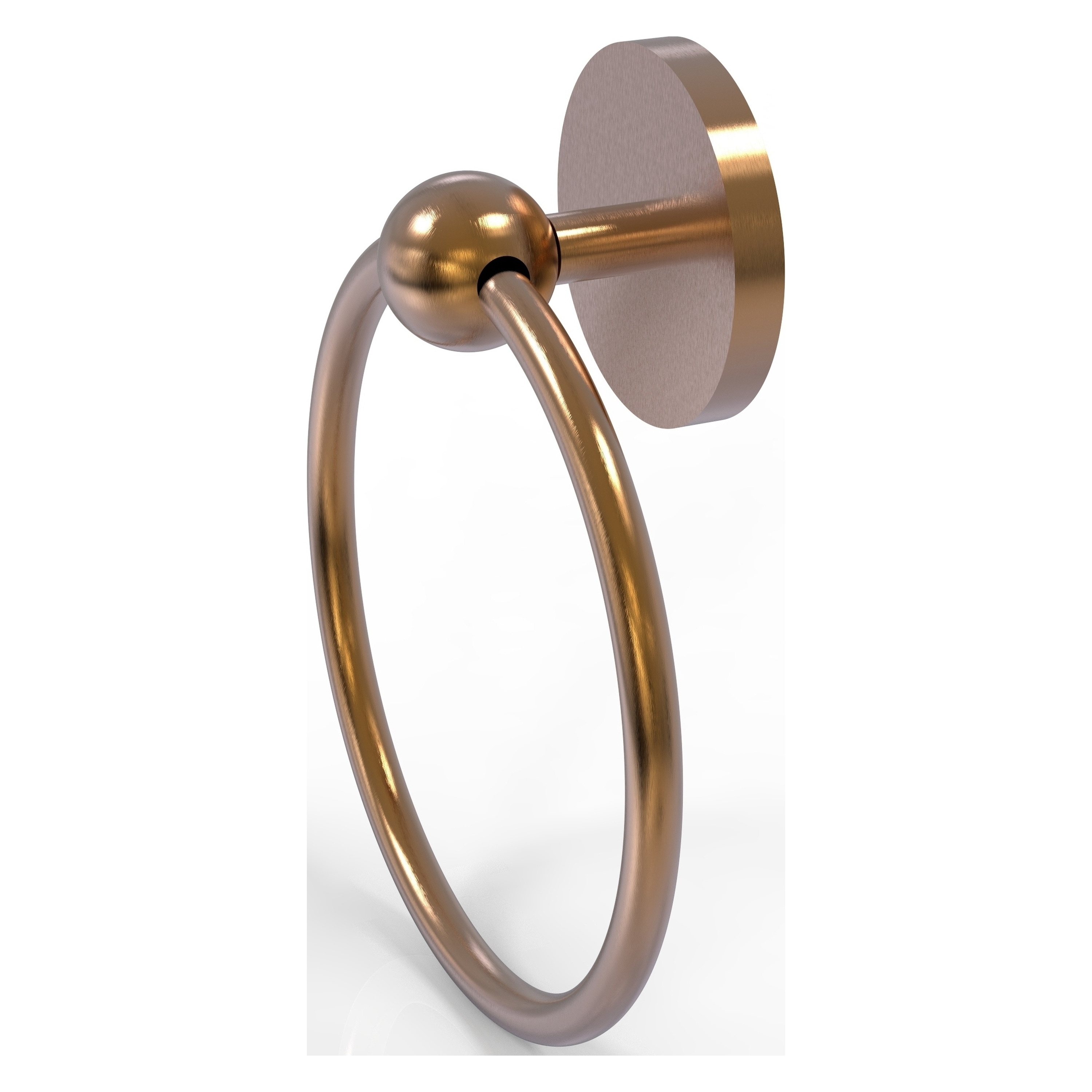 Allied Brass P1016-BBR Prestige Skyline Brushed Bronze Wall mount Single Towel Ring