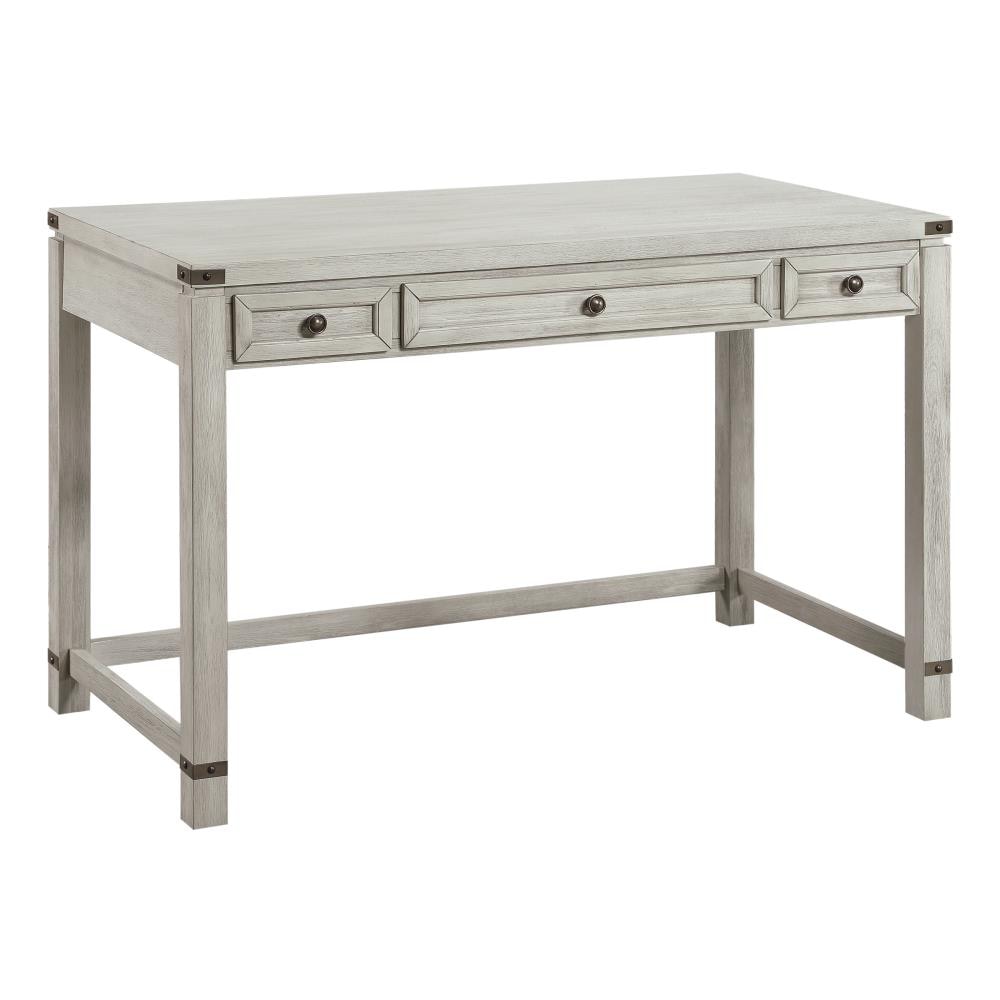 Conway 48in Gray Wood Writing Desk With Storage