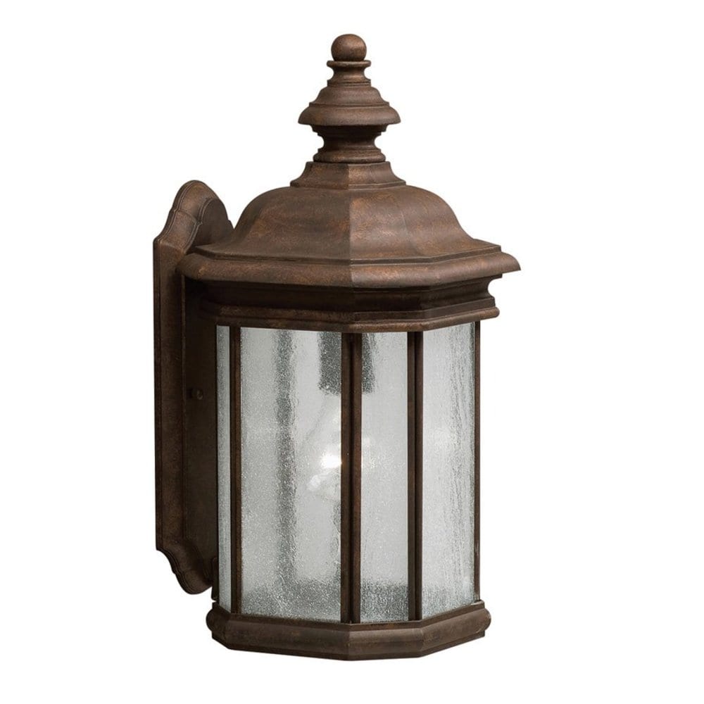 Kichler Kirkwood Tannery Bronze Traditional Clear Glass Lantern Pendant Light