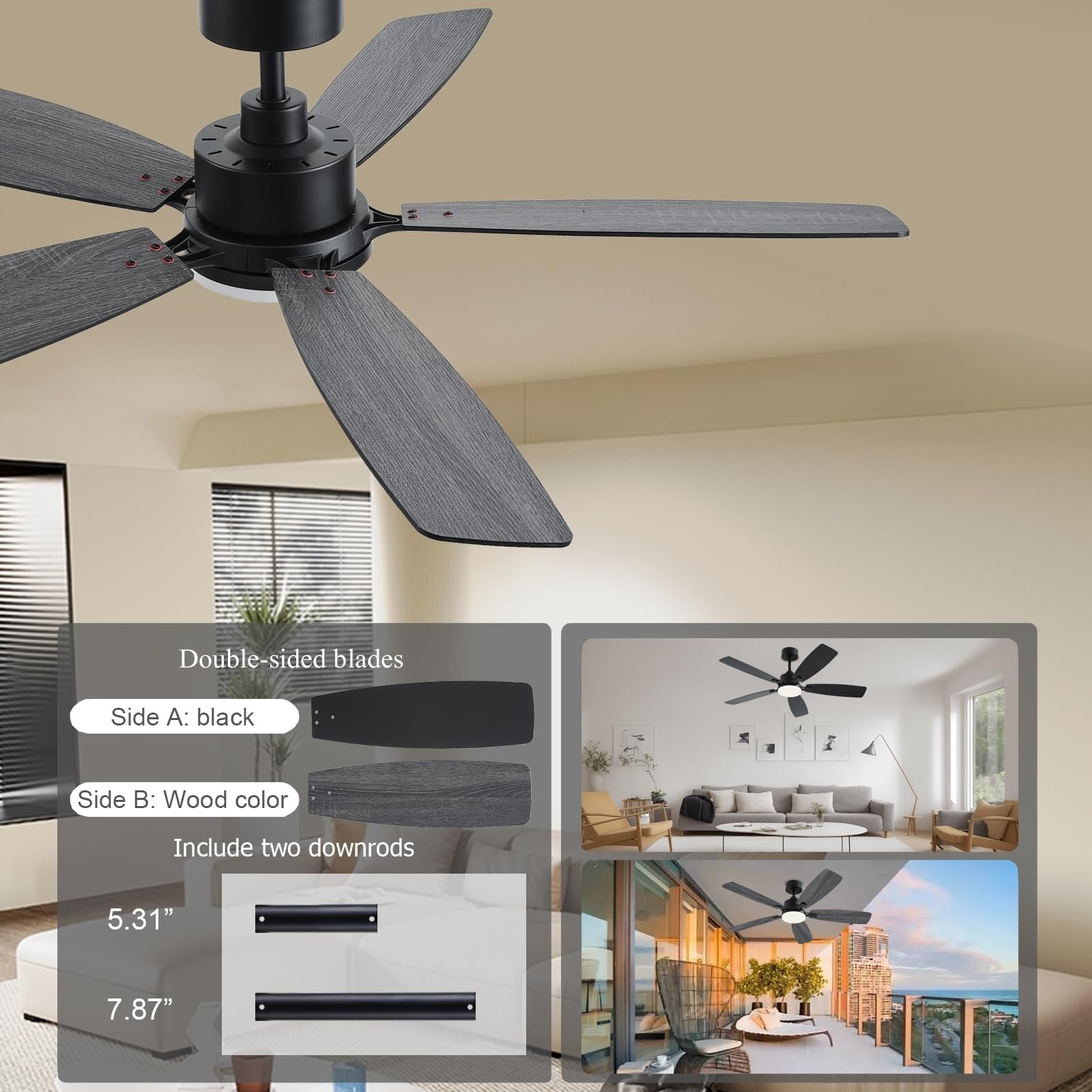 Lukvuzo L05LU11008 Ceiling-Fan-Mtg-Hdwr - View #4