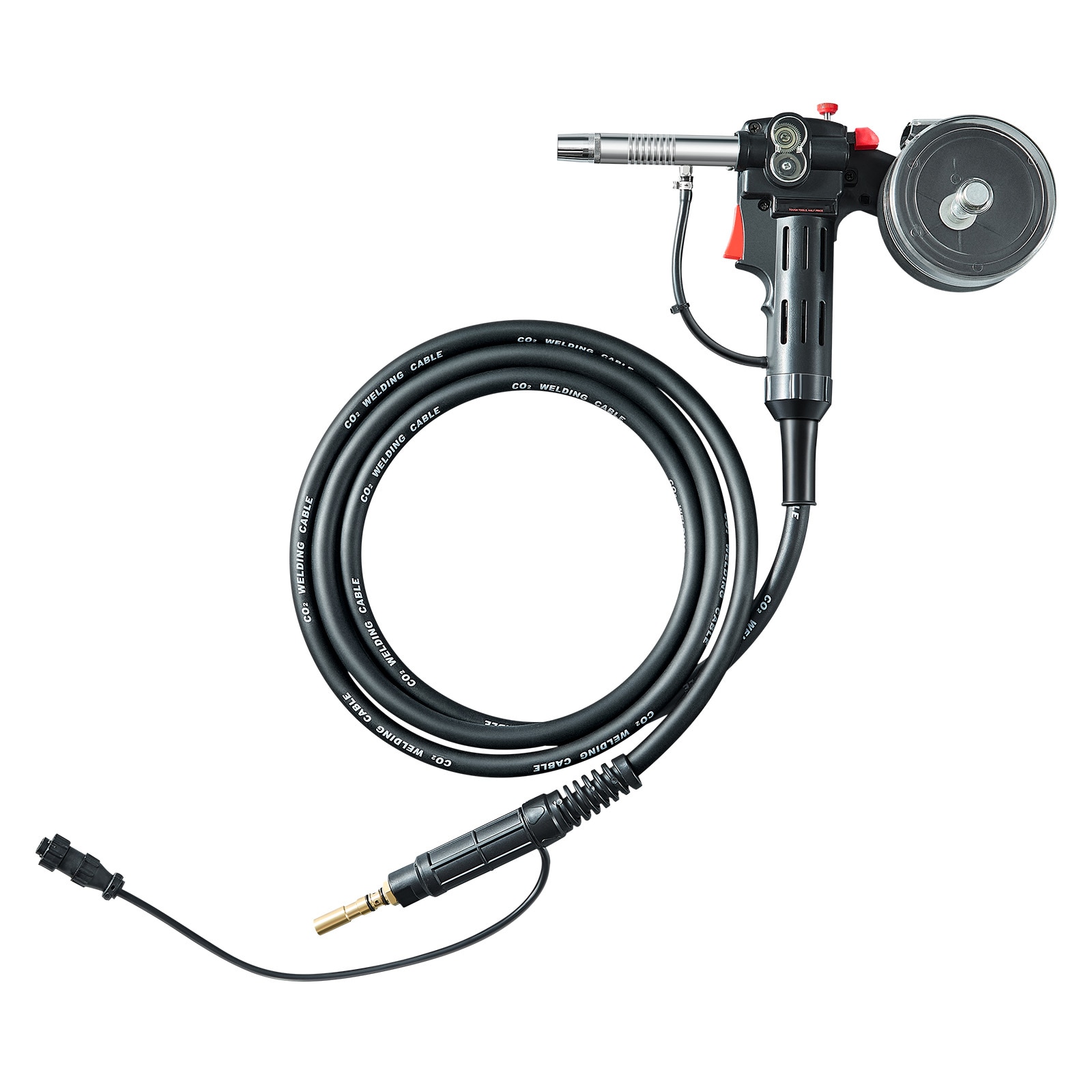 VEVOR SCLSHQHOBART06761V7 100Amp Spool Gun with 10FT Cable  Compatible with Hobart Handler 210 MVP Mig Welders  Suitable for 0.023in  0.030in and 0.035in Flux Core/Solid/Aluminum Welding Wires