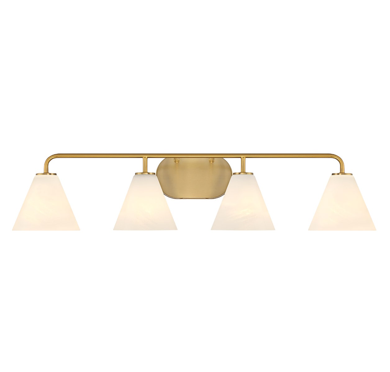 Savoy House 8-2988-4-322 Blair 35-in 4 -Light Antique Brass Traditional Vanity light
