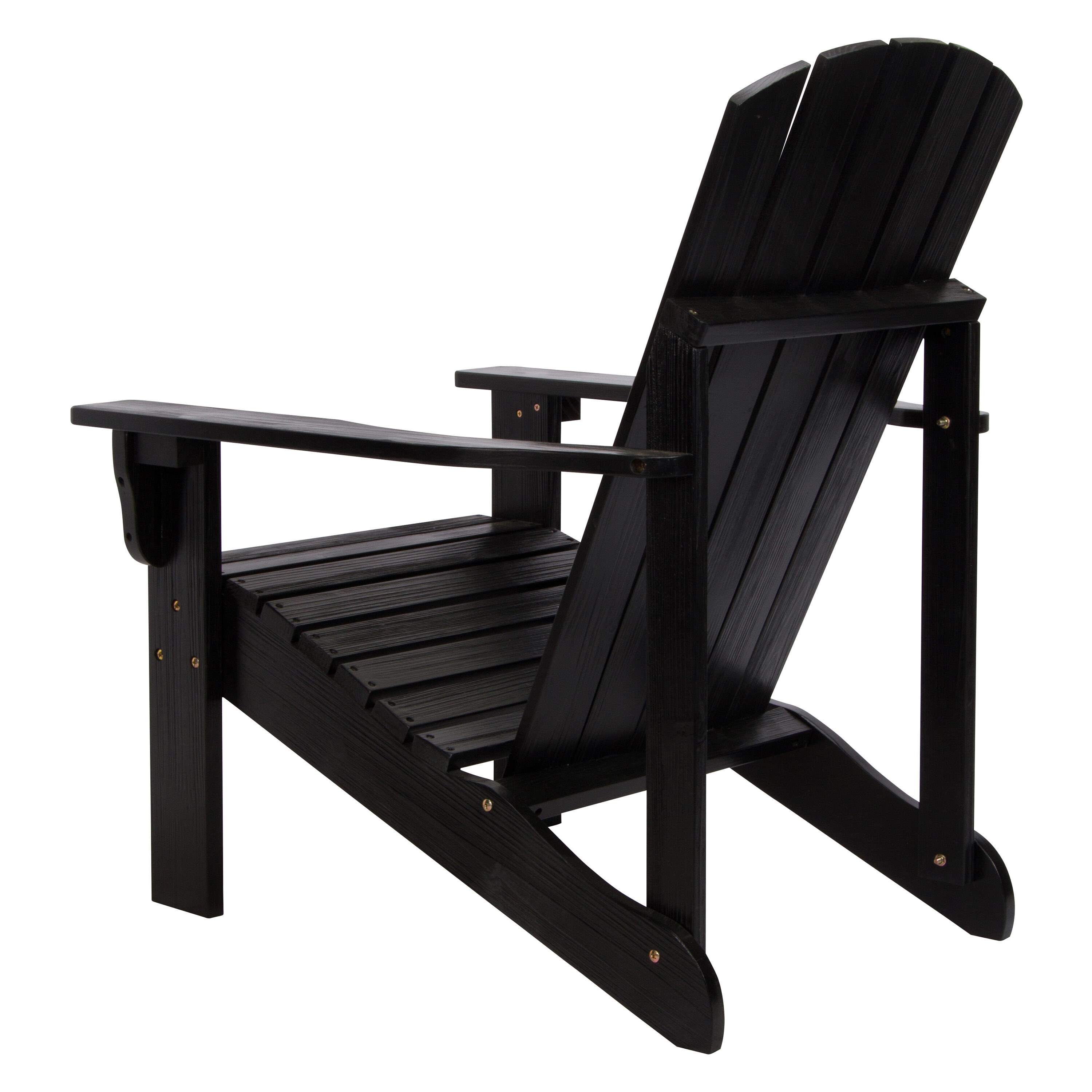 Black Cedar Wood Mid-Century Modern Adirondack Chair