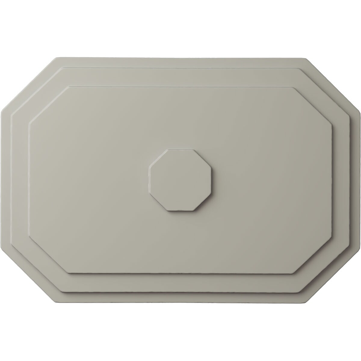 Ekena Millwork CM25FEPCF Felix 25.25-in W x 17.25-in L Painted Pot Of Cream Polyurethane Whole Ceiling Medallion