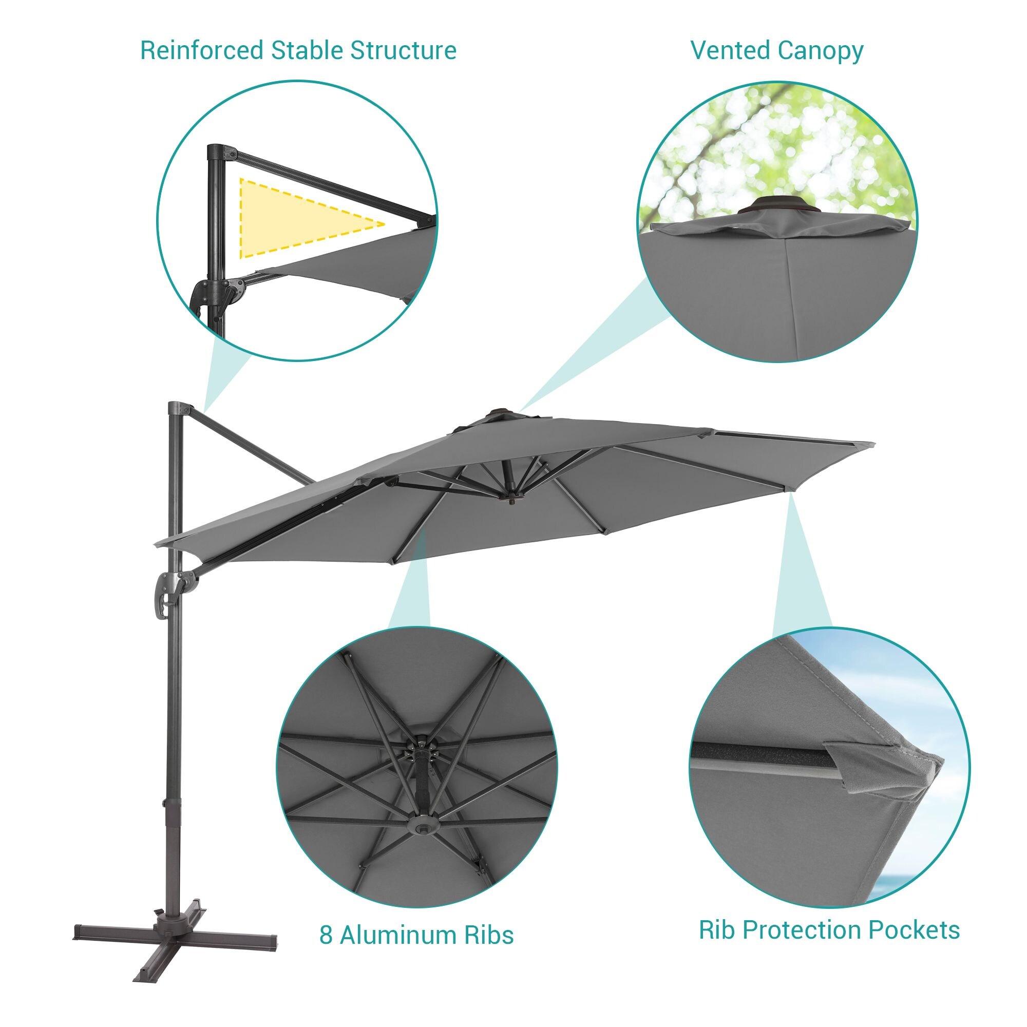 Sonkuki SD-MN335GY Umbrellas-2 - View #3