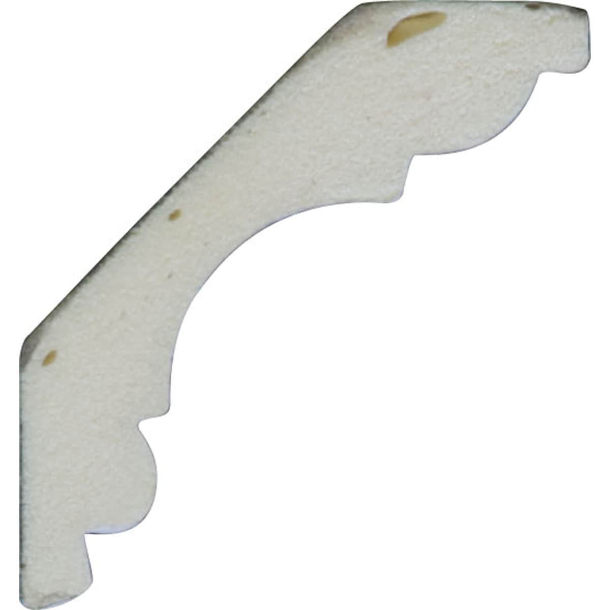 Edinburgh Roped Crown Moulding in White Urethane