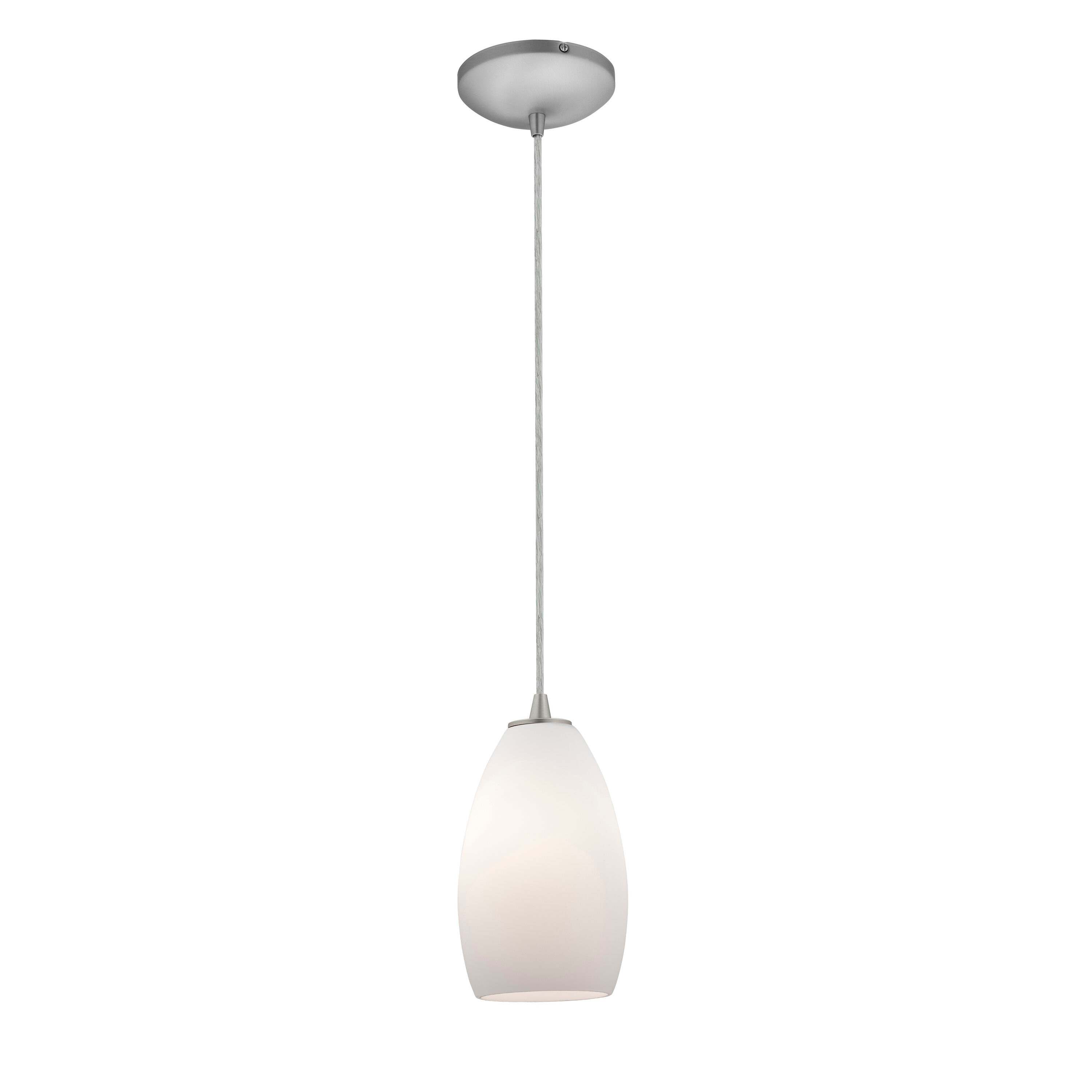 Access Lighting 28012-1C-BS/OPL Champagne Brushed Steel Modern/contemporary Geometric Mini Hanging Pendant light