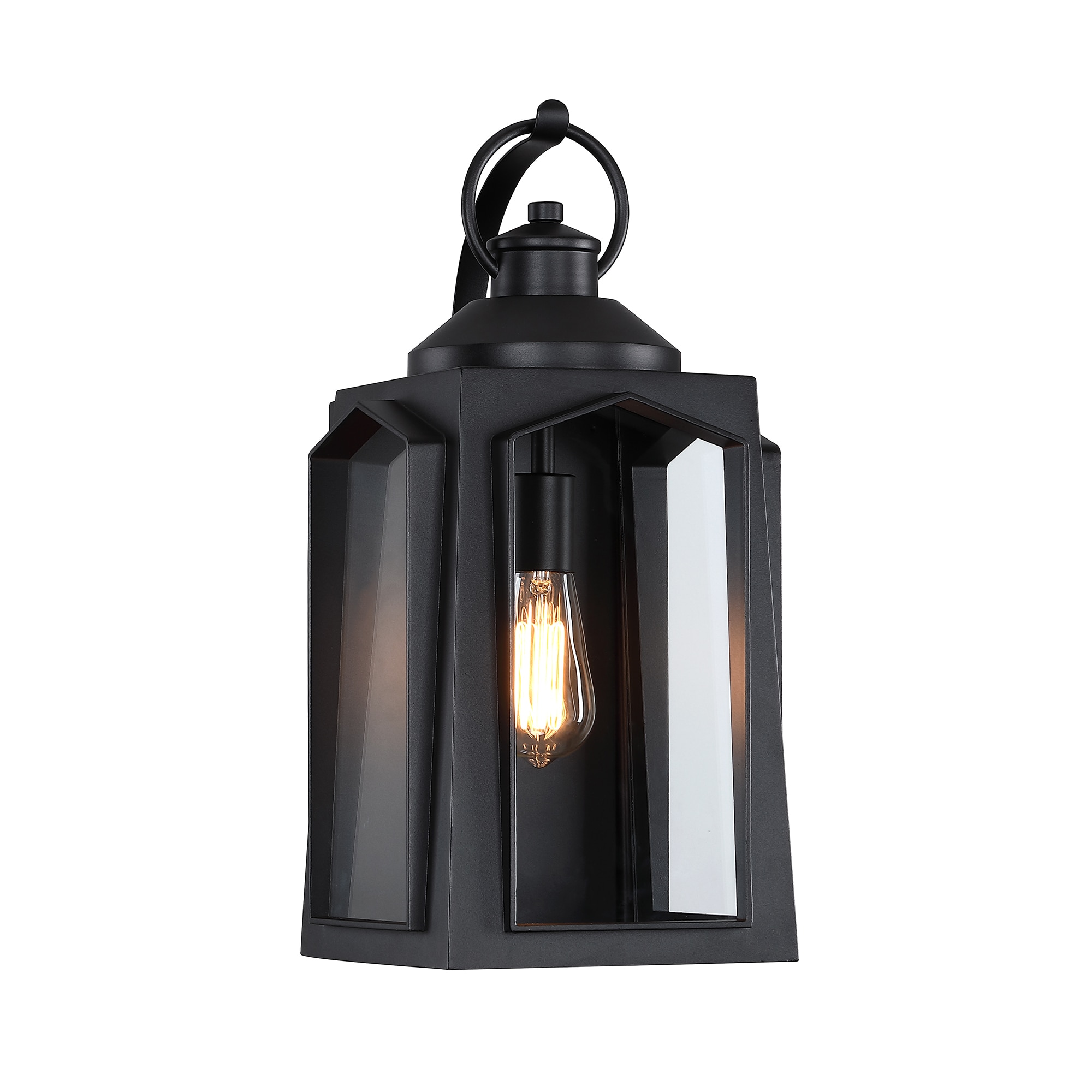 FAYMART LIGHTING FS14181-OD Spire 1 -Light 20-in H Matte Black Hardwired