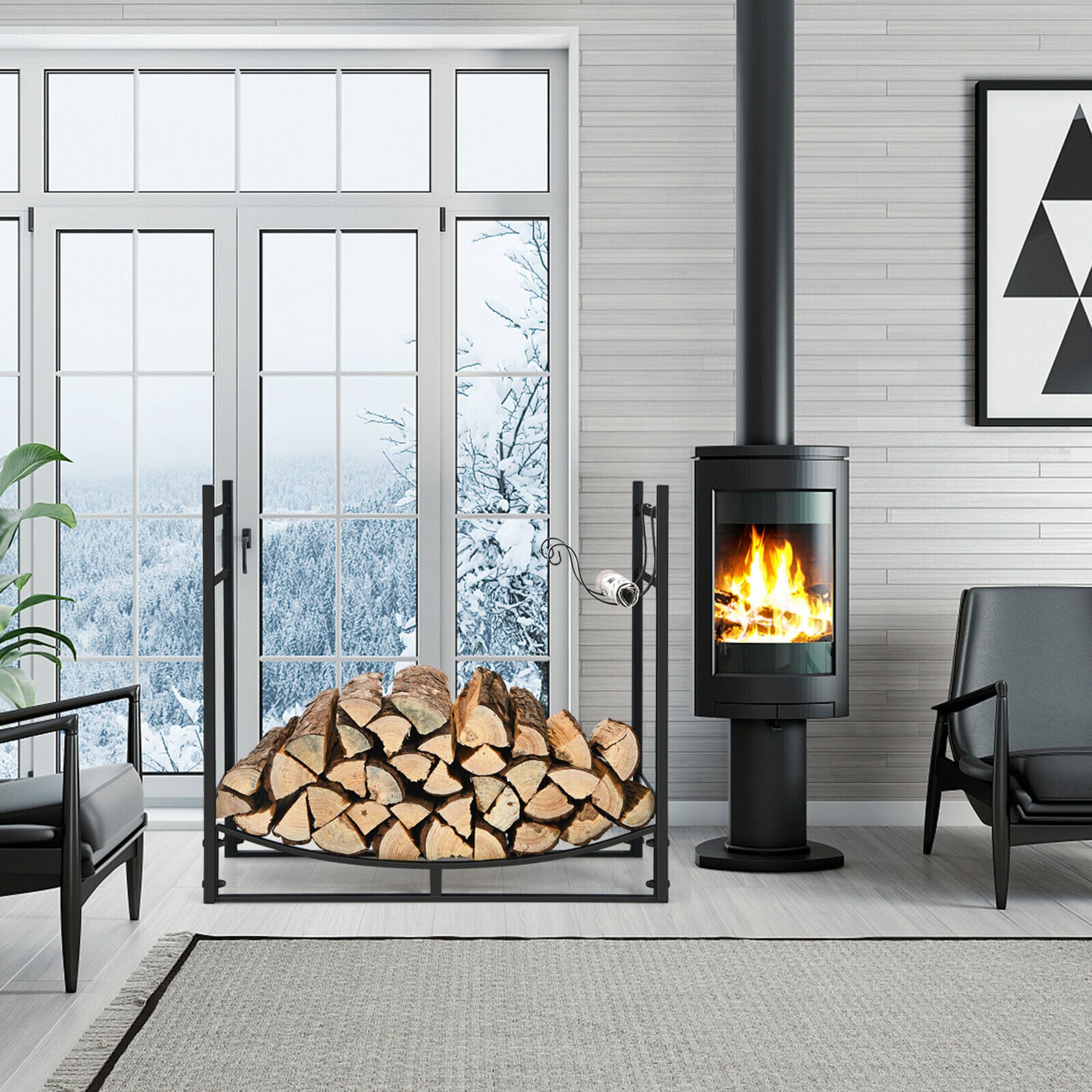 Goplus OP70816 Firewood-Storage - View #10