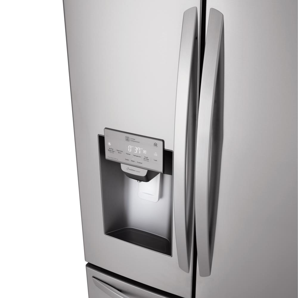 LG LFXC22596S 36 Inch Smart Counter Depth French Door Refrigerator with  21.9 cu. ft. Total Capacity, WiFi, InstaView™ Door-in-Door®, Dual Ice  Maker, Smart Cooling™, Door Cooling +, SmartThinQ®, LoDecibel™, Child Lock,  Sabbath