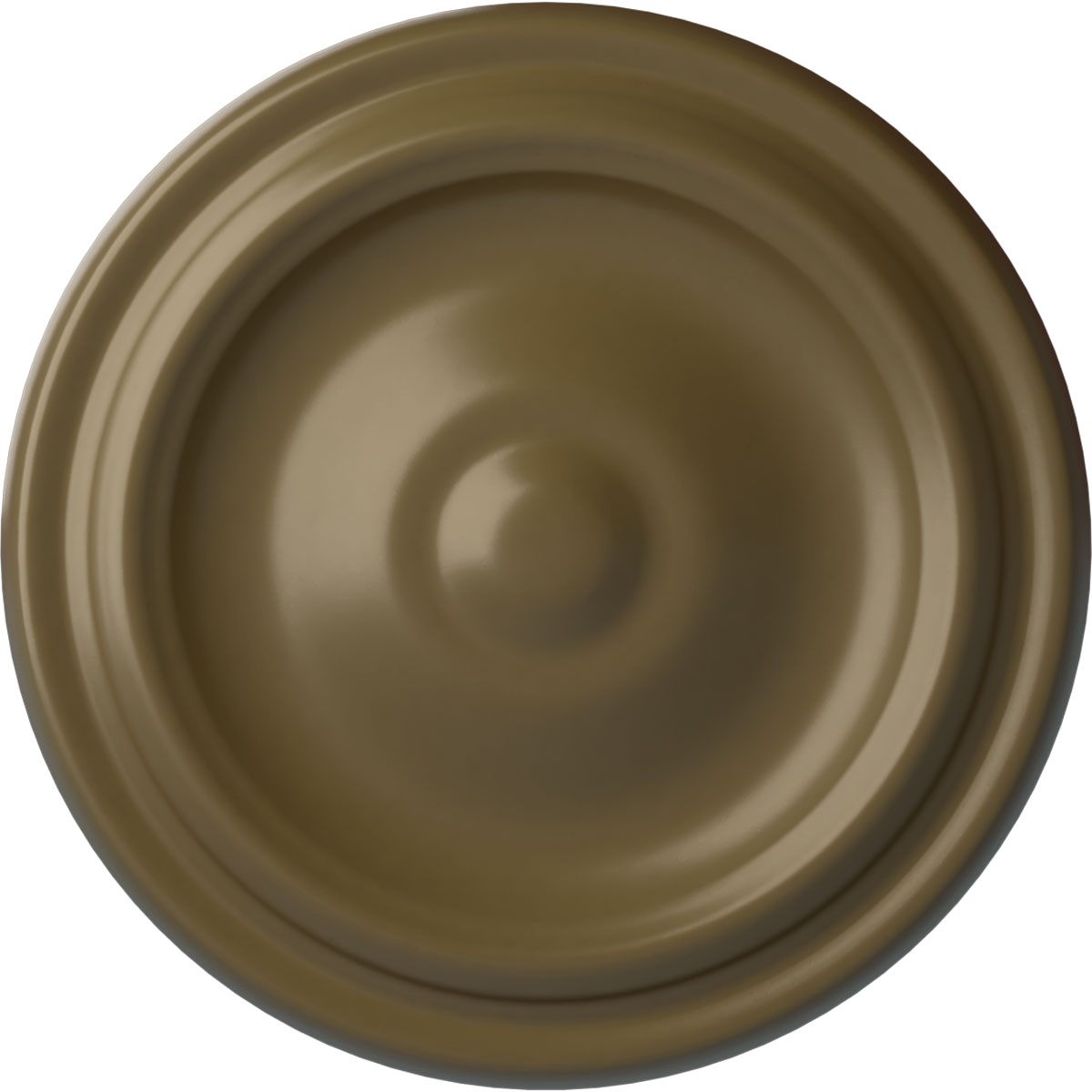 Ekena Millwork CM09MAMMF Maria 9.625-in W x 9.625-in L Painted Mississippi Mud Polyurethane Whole Ceiling Medallion
