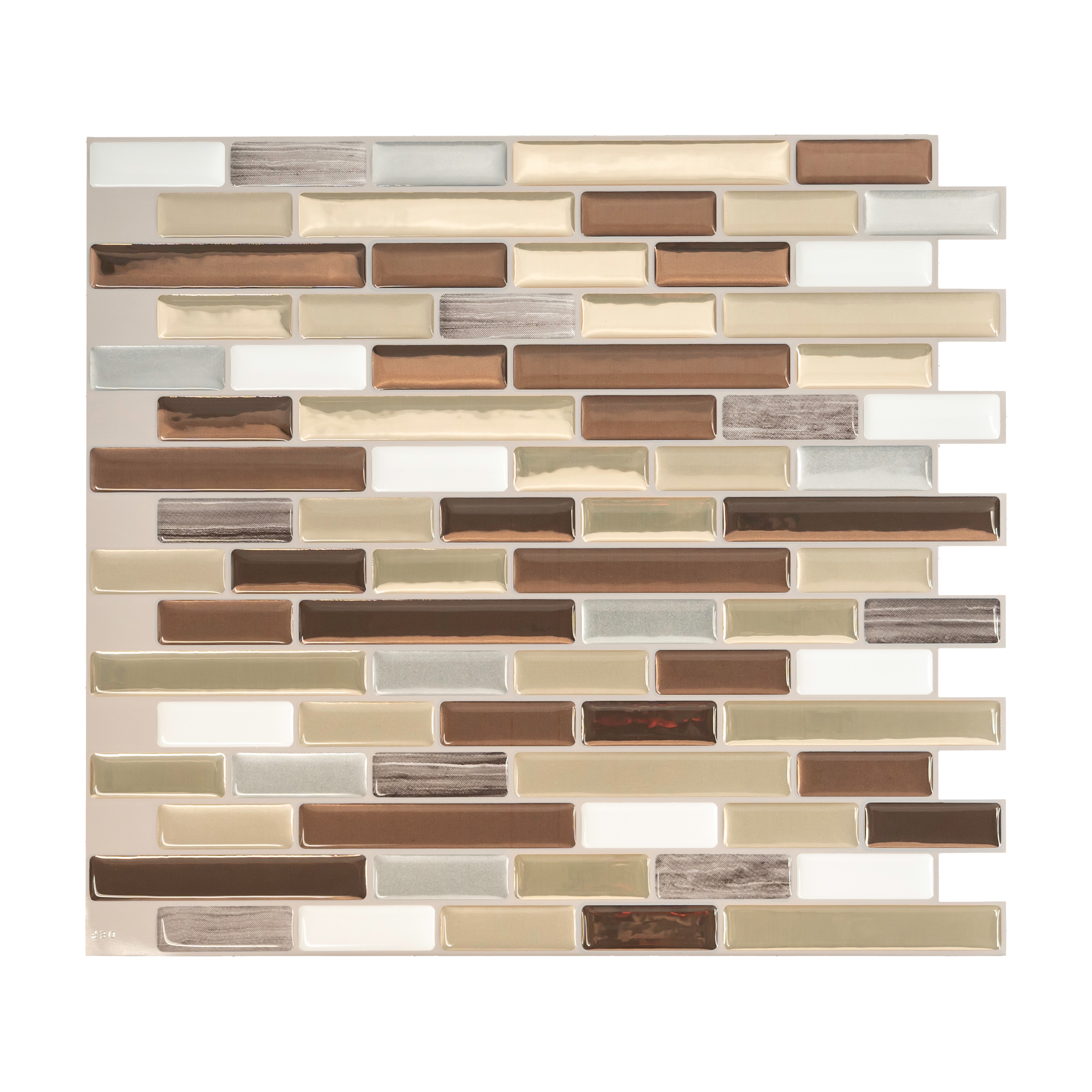 Smart Tiles Muretto Durango 4pk Peel and Stick 3D Backsplash