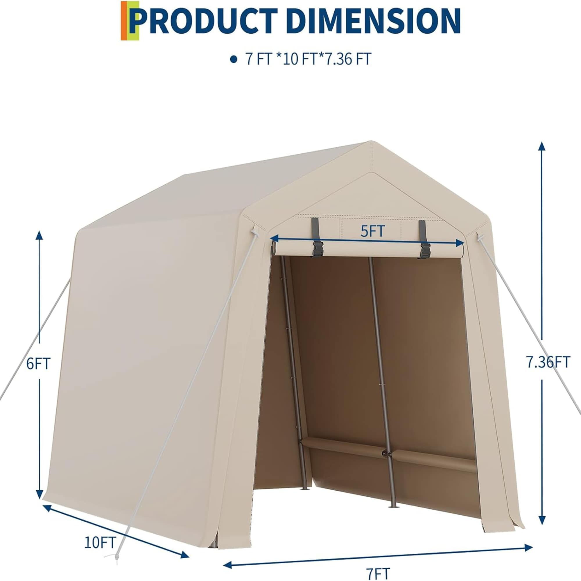 Garvee HQ-T-G3-3APP-VX4Y Carport-Covers - View #6