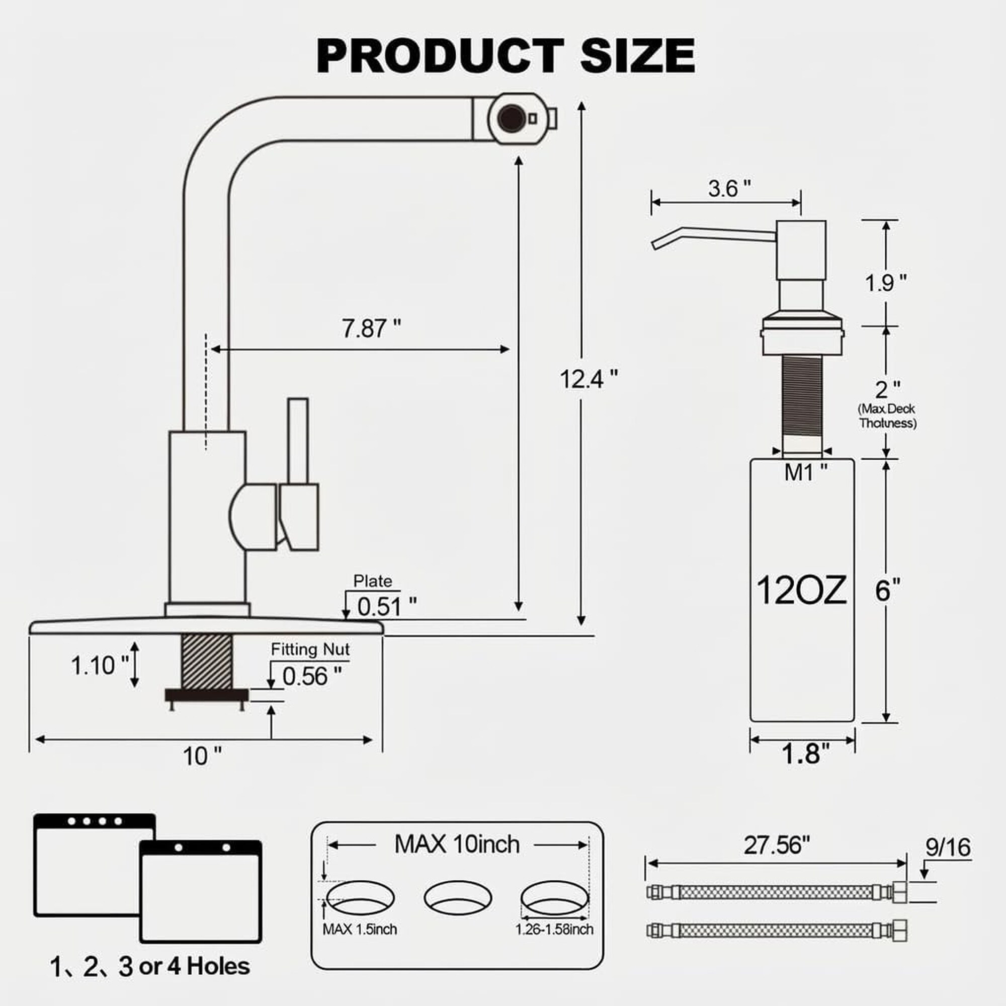 Numhew NHBEN47130 Kitchen-Faucets - View #9
