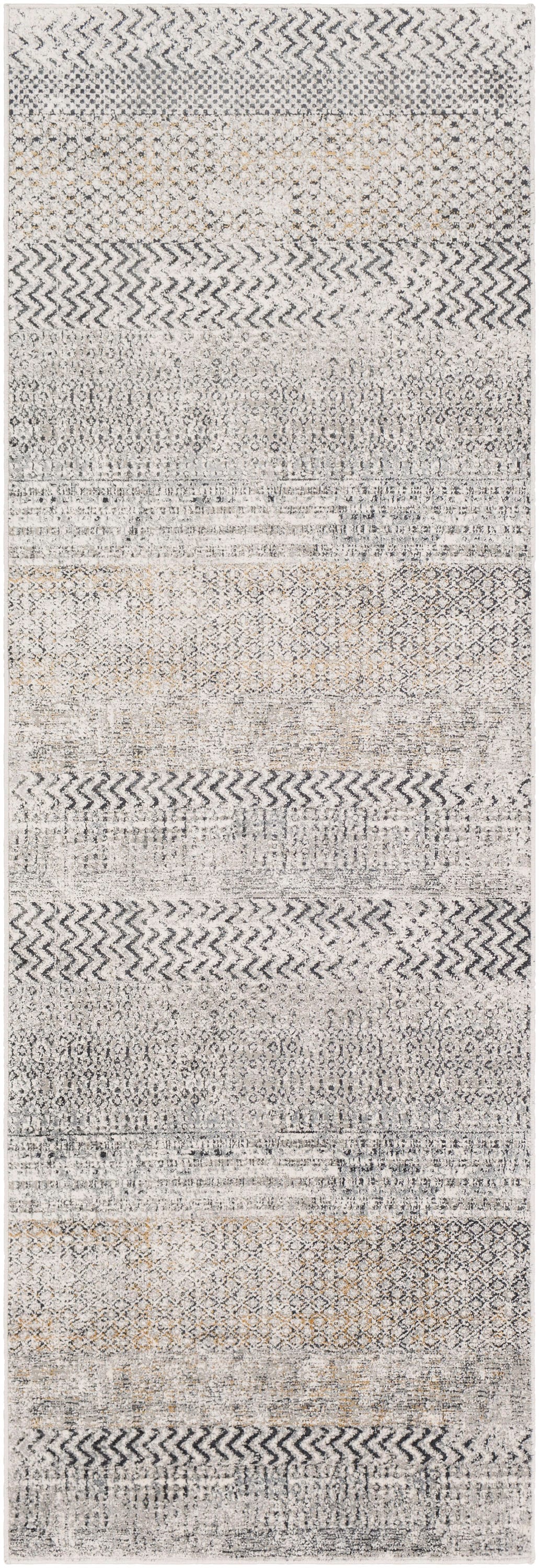 Livabliss MLN2308-2777 Milano 3 X 8 (ft) White Indoor Medallion Global Area Rug