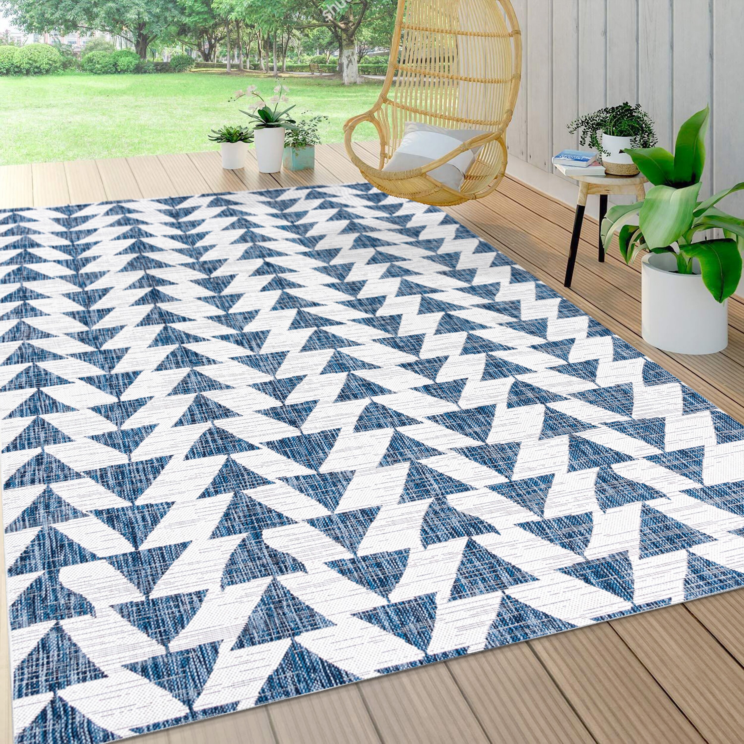 Recycled Outdoor Mat - Turkish Pattern (4x6)