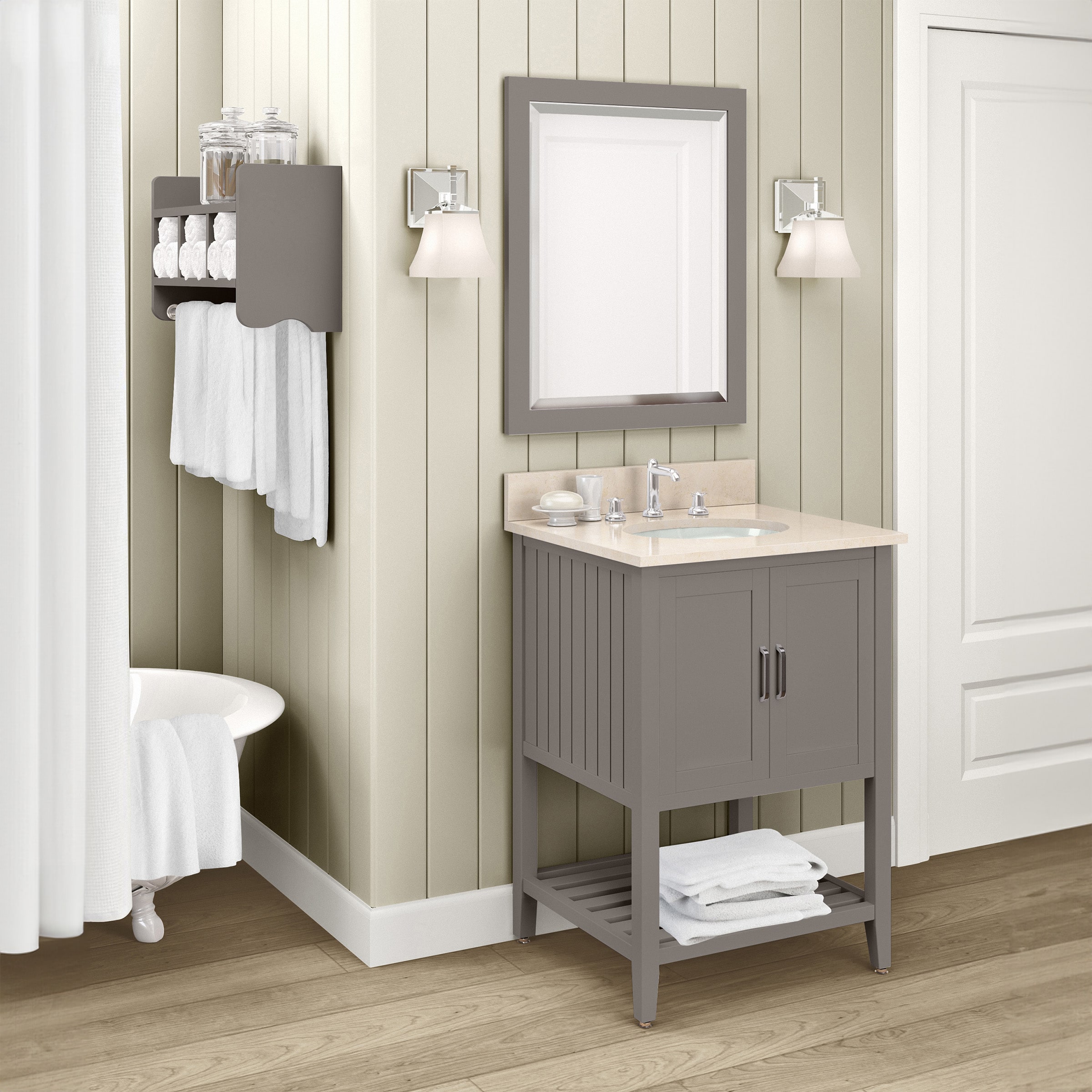 Alaterre Furniture AMIR0040 Framed-Bath-Mirrors - View #5