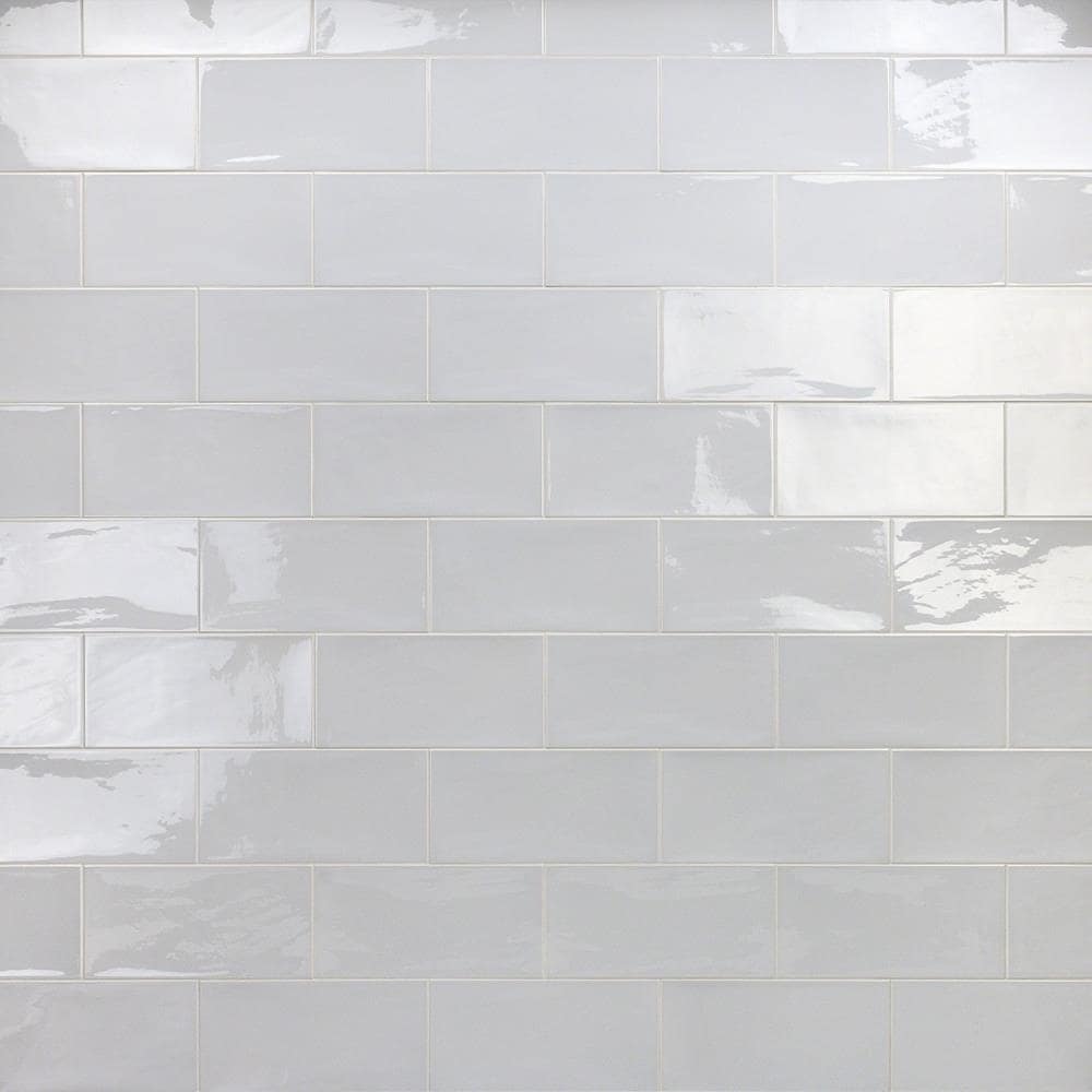 Artmore Tile EXT3RD100246 Antigua Gray 5-in x 10-in Polished Ceramic Subway Standard Wall Tile ( 9.9-sq ft Carton )