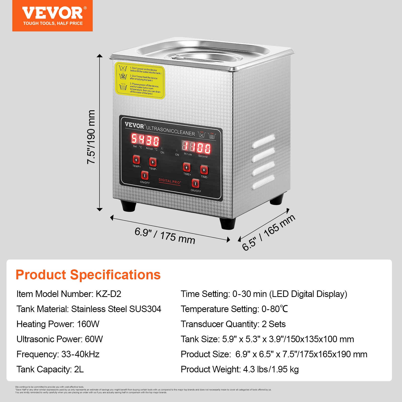 VEVOR SXCSBQXJ2L00KDK76V1 Steam-Cleaners - View #8