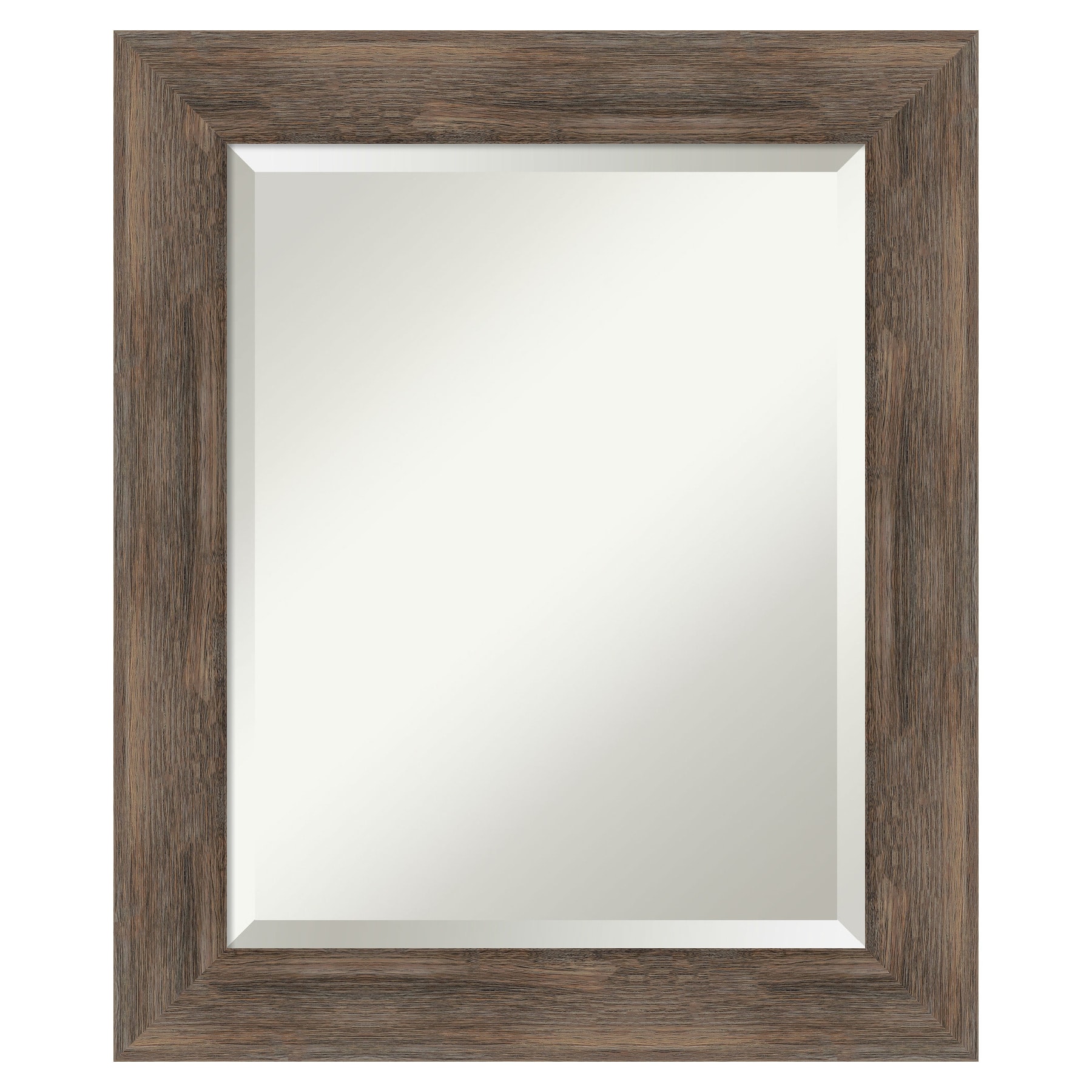 Amanti Art A17007183205 Hardwood Mocha Frame 20.75-Inches W x 24.75-Inches H Rectangle Hardwood Mocha Framed Wall Mirror