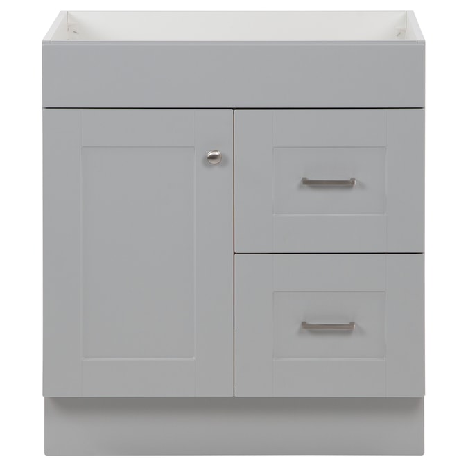 Project Source 30 In Gray Bathroom Vanity Cabinet The Vanities Without Tops Department At Com - 34 Inch Bathroom Vanities Without Tops