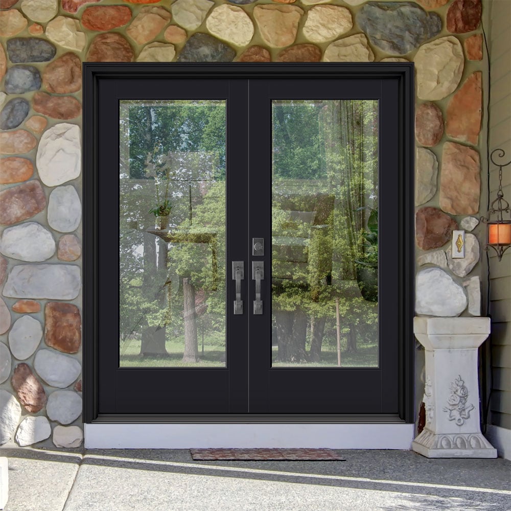 Masonite Performance Door System 60-in x 80-in x 4-9/16-in Fiberglass ...