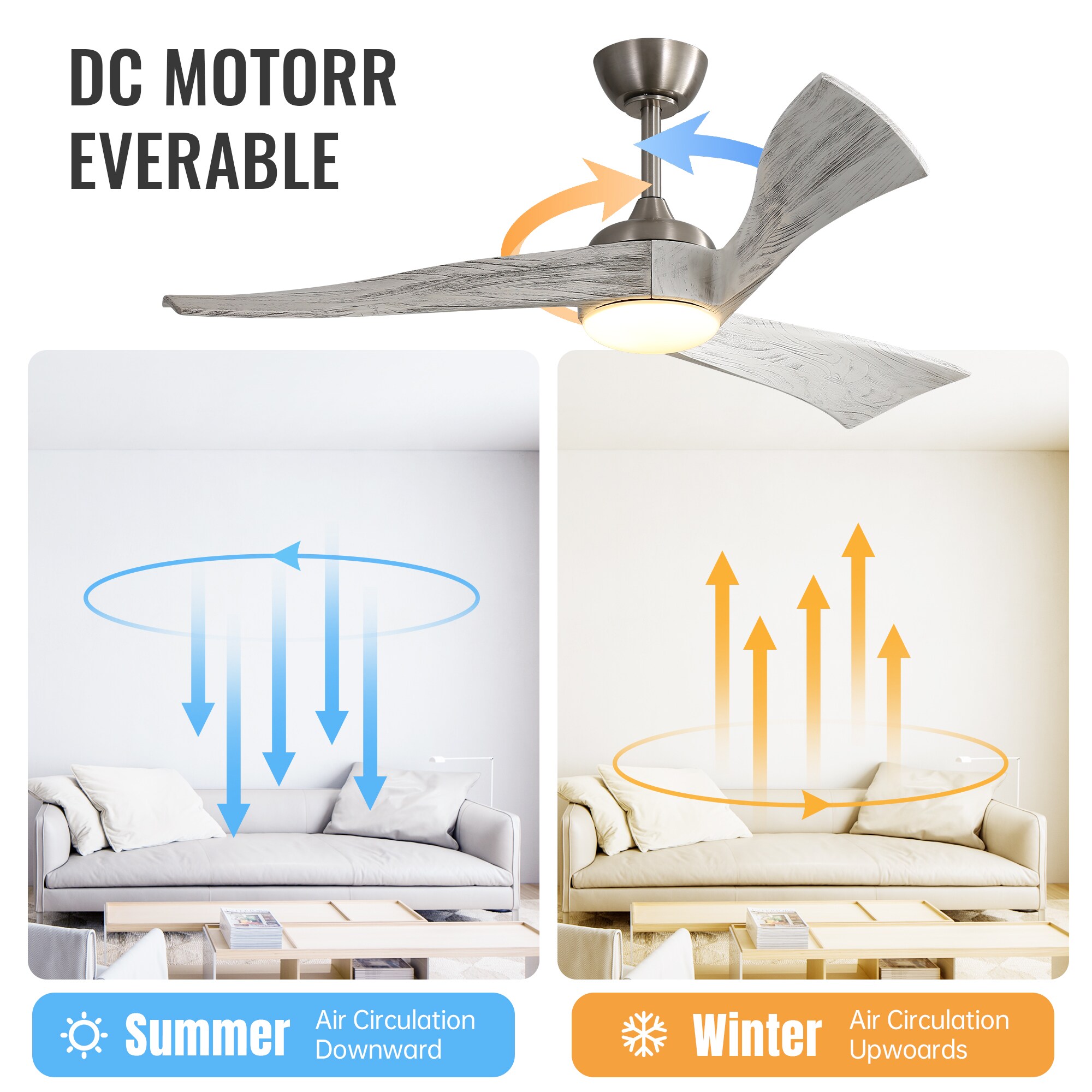 HyperDrop Cart W-52K012BN Ceiling-Fans - View #3