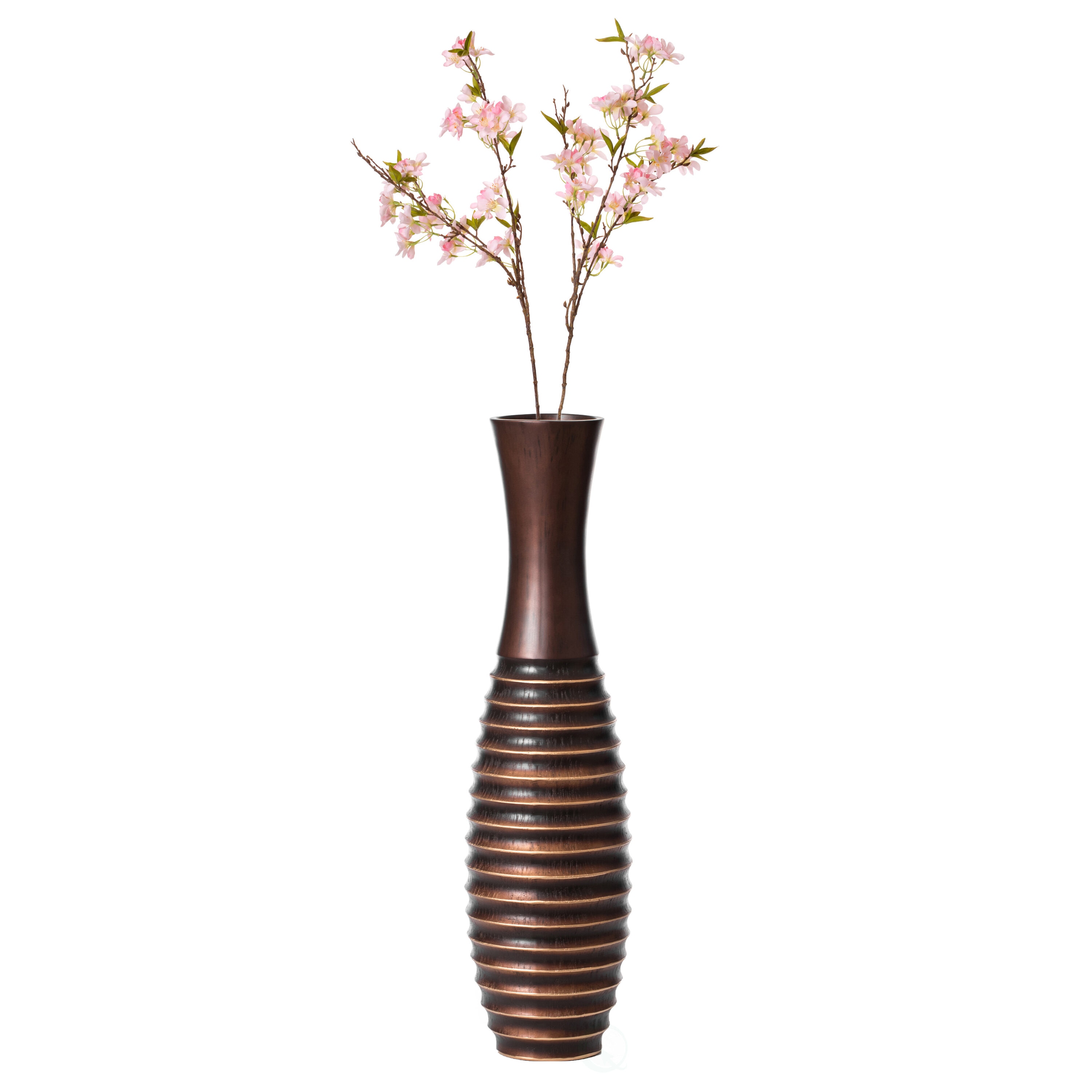 Uniquewise Brown Polyresin Modern Vase