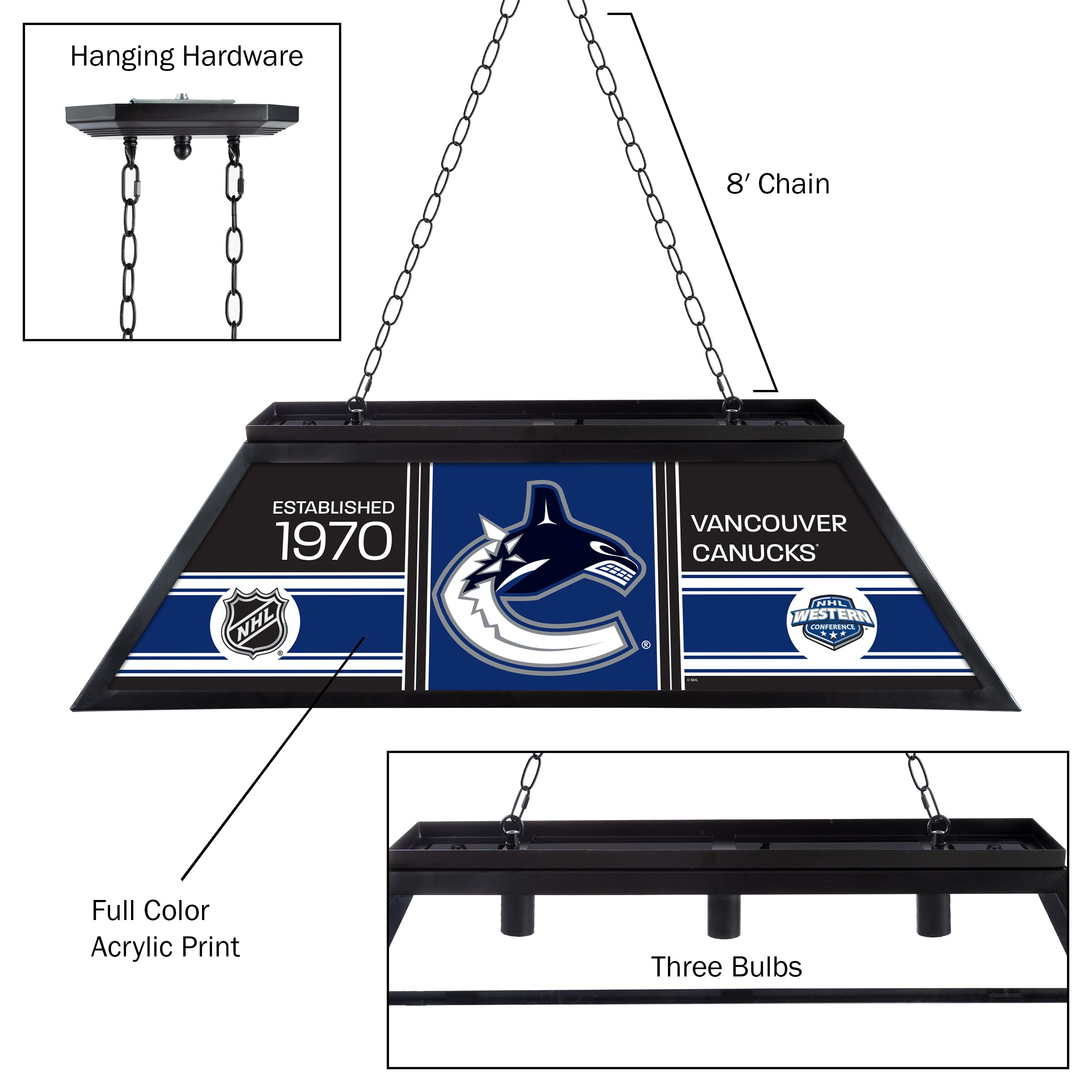 Trademark Gameroom NHL4400-VC-PCH Pool-Table-Lighting - View #4