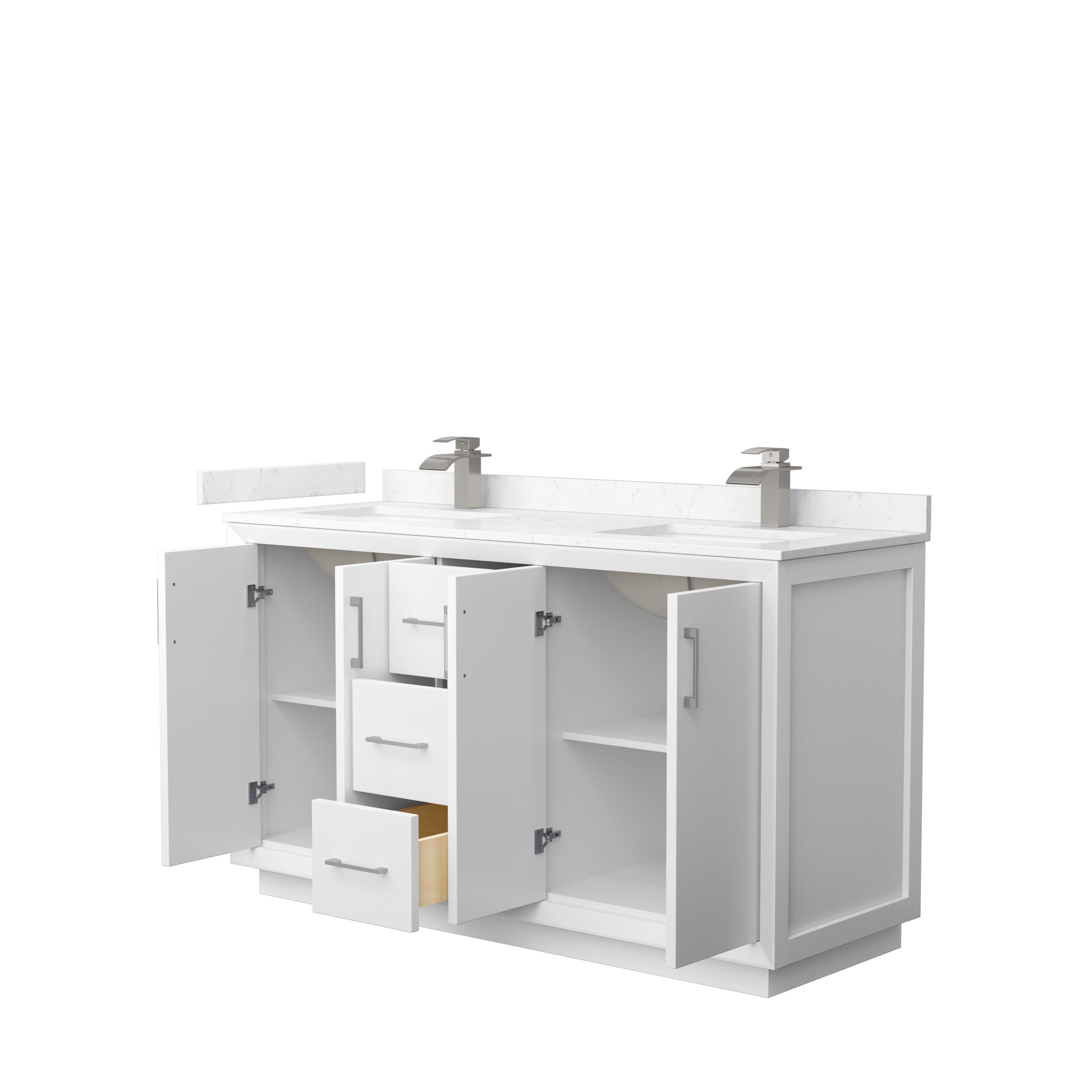 Wyndham Collection WCF414160DWHC2UNSMXX Bath-Vanity-Combo - View #2