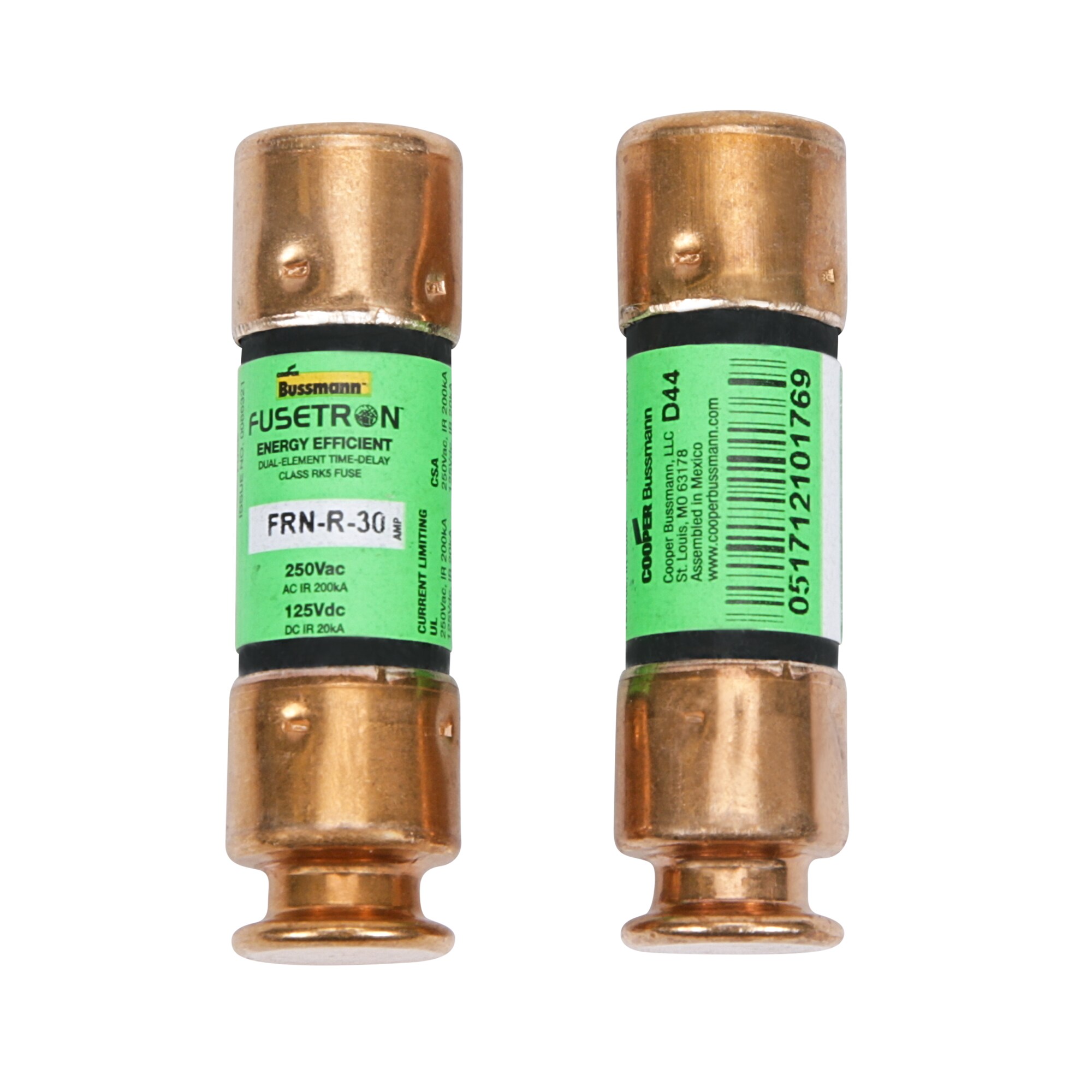 Cooper Bussmann 2 -Pack 30 Amp Time delay Cartridge Fuse