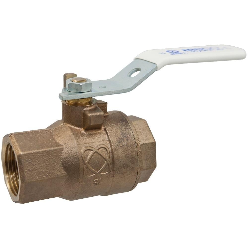 NIBCO CLT58580LF14 Bronze LF Threaded 2-pc Ball Valve 1/4-in FIP Bronze Ball Valve 10 -Pack