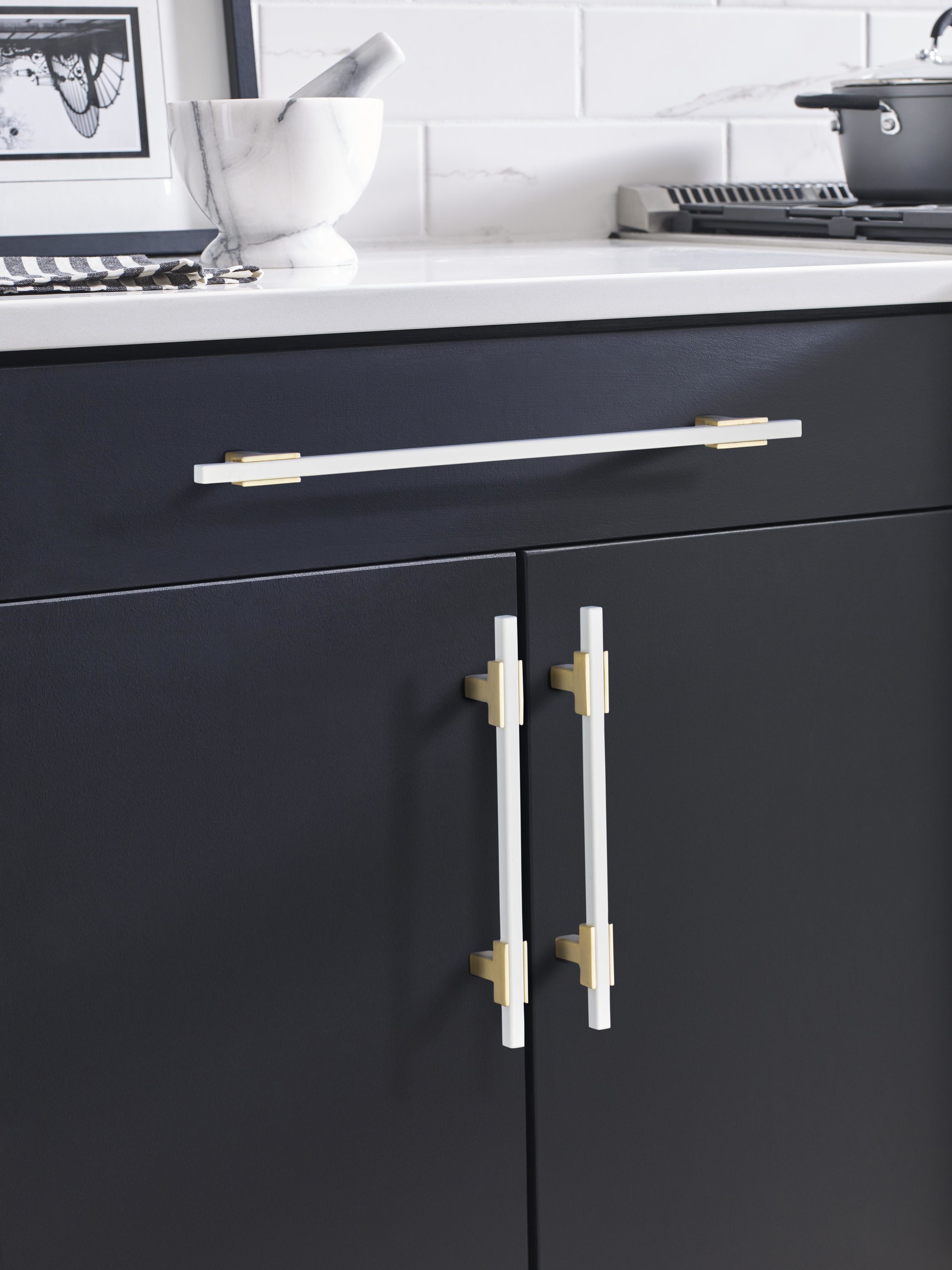 Amerock BP778256BGLWHT Cabinet-Pulls - View #3