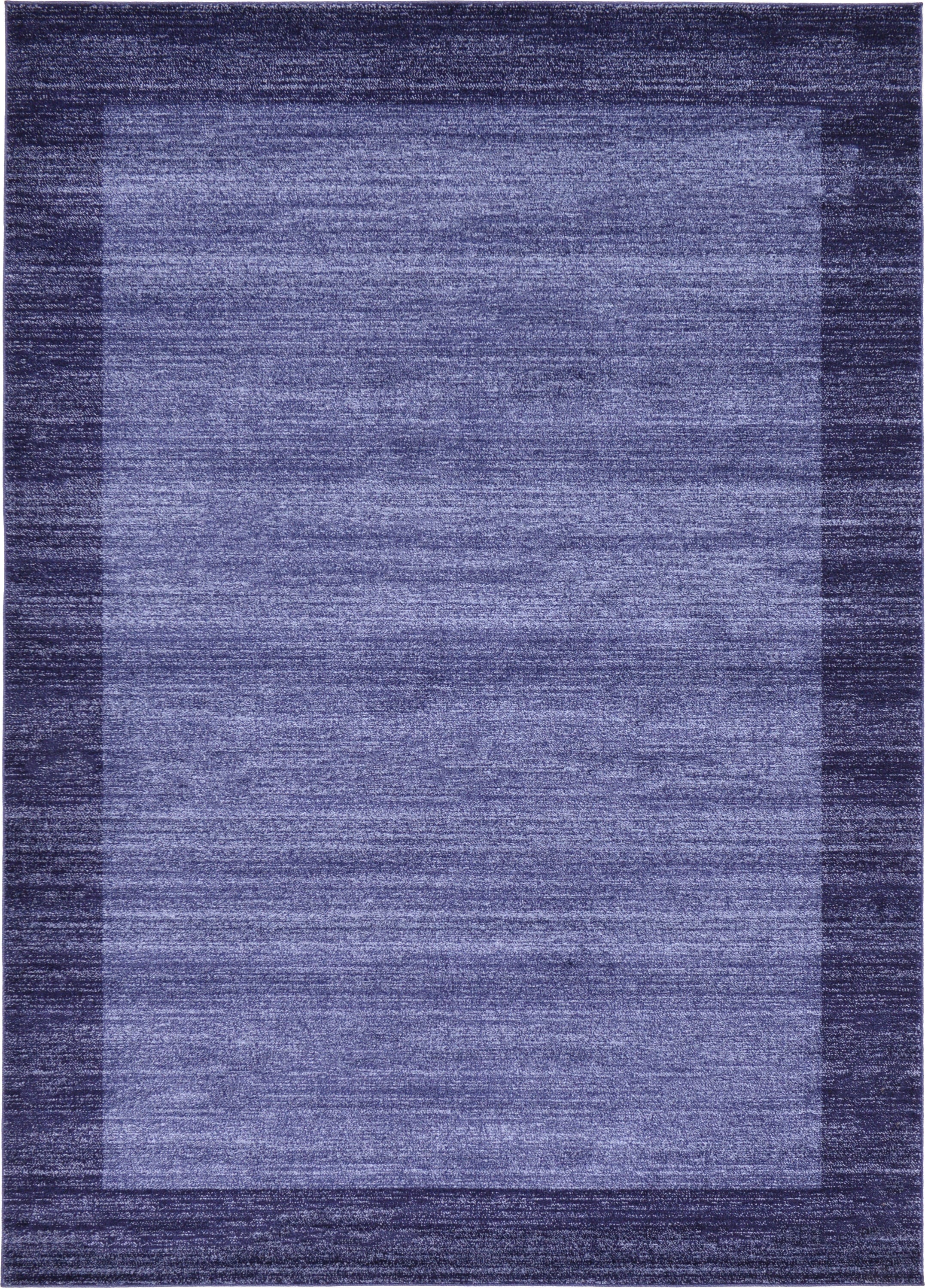 Unique Loom 3131167 Abigail Del Mar 7 x 10 (ft) Loomed Polypropylene Navy Blue/Beige Rectangular Indoor Border Area rug
