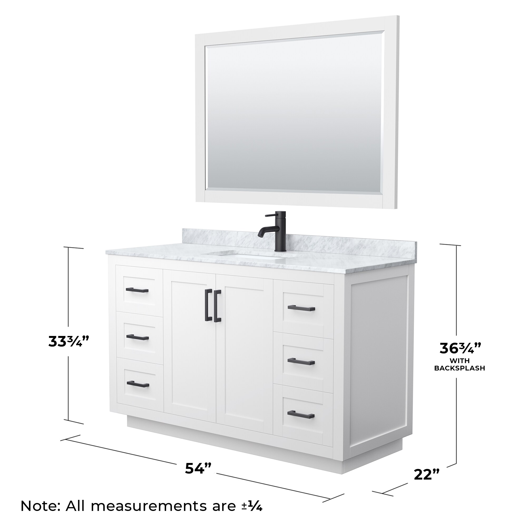Wyndham Collection WCF292954SWBCMUNSM46 Bath-Vanity-Combo - View #6