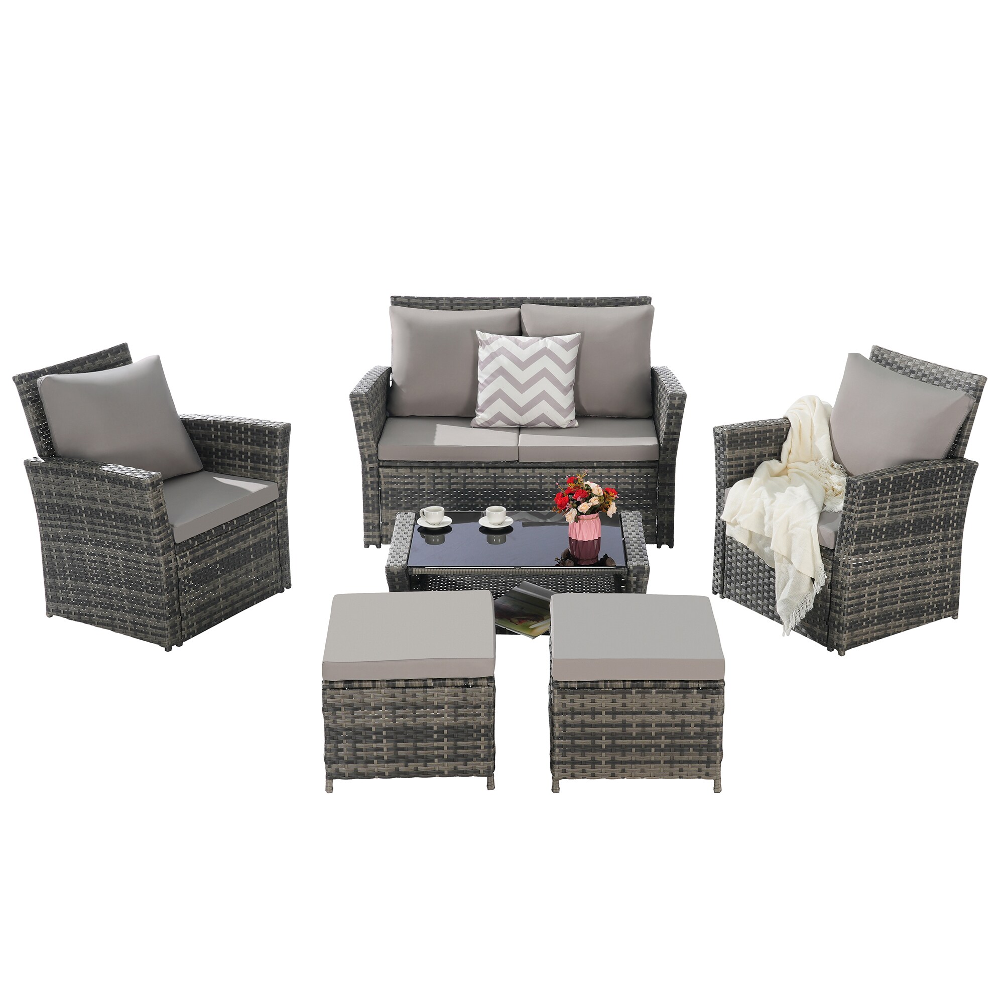SINOFURN SYB670038LG Patio-Conversation-Sets - View #4
