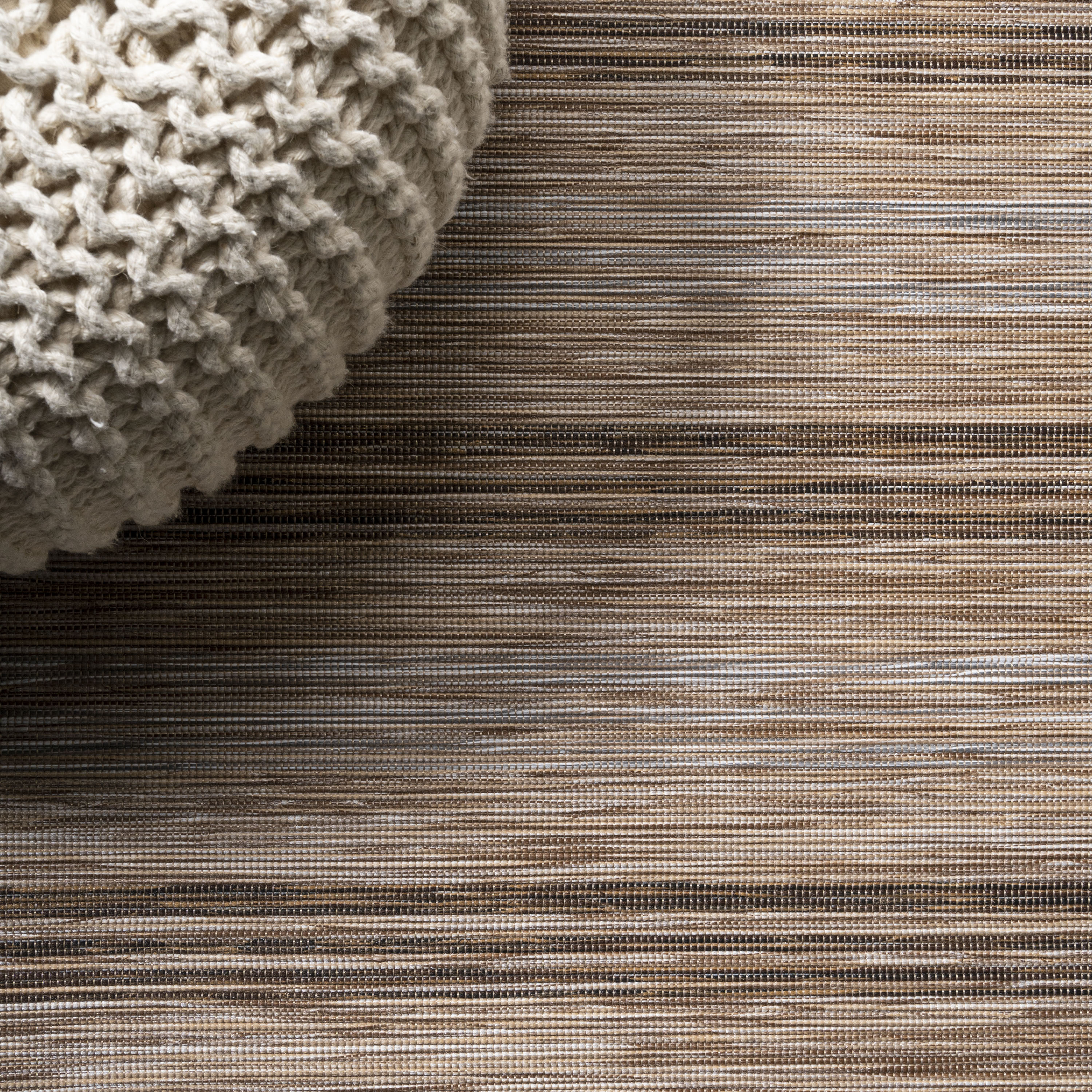 Multicolor Stripe Synthetic 4' x 6' Easy-Care Area Rug