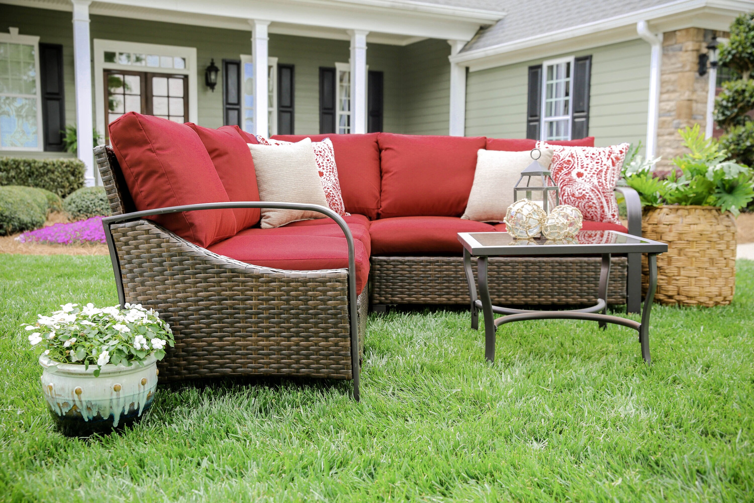 Leisure Made 490045-RED Patio-Sofas-Daybeds - View #5