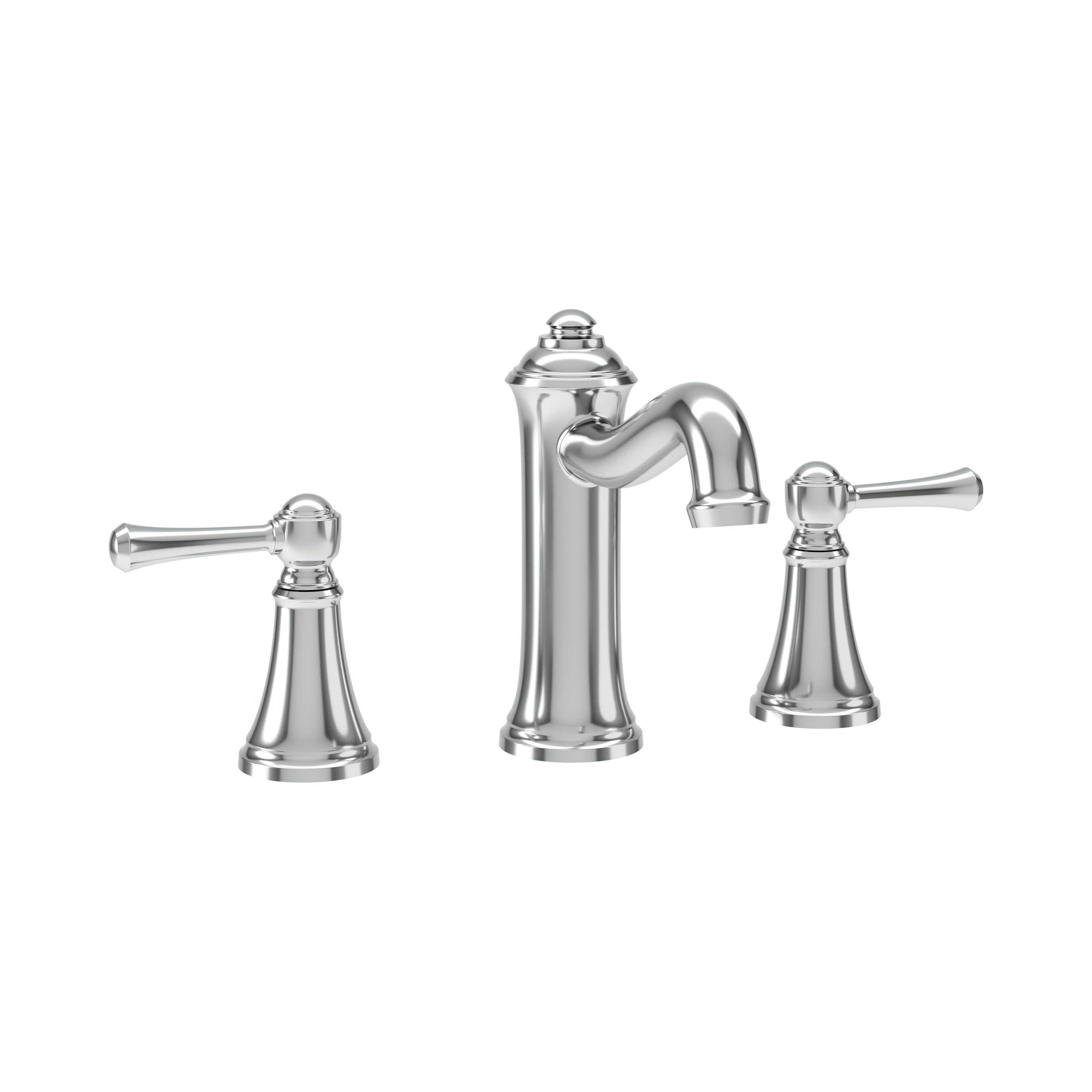 Symmons SLW5812PP Braston Polished Chrome Widespread 2-handle WaterSense High-arc Commercial/Residential Handle Bathroom Sink Faucet with Drain