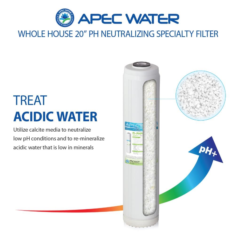 APEC 20" White Alkaline Calcium Mineral Water Filter Cartridge