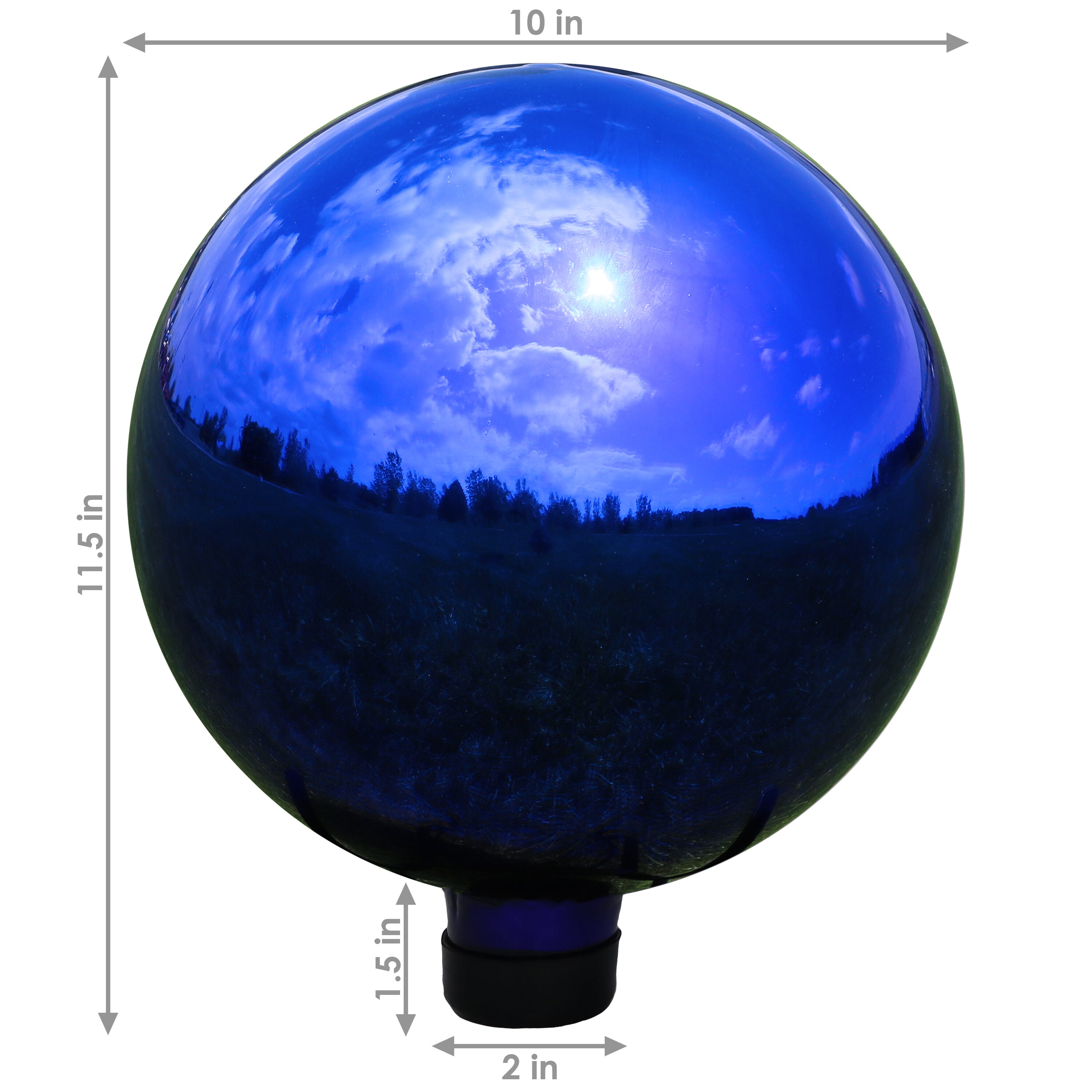 10 Blue Gazing Globe