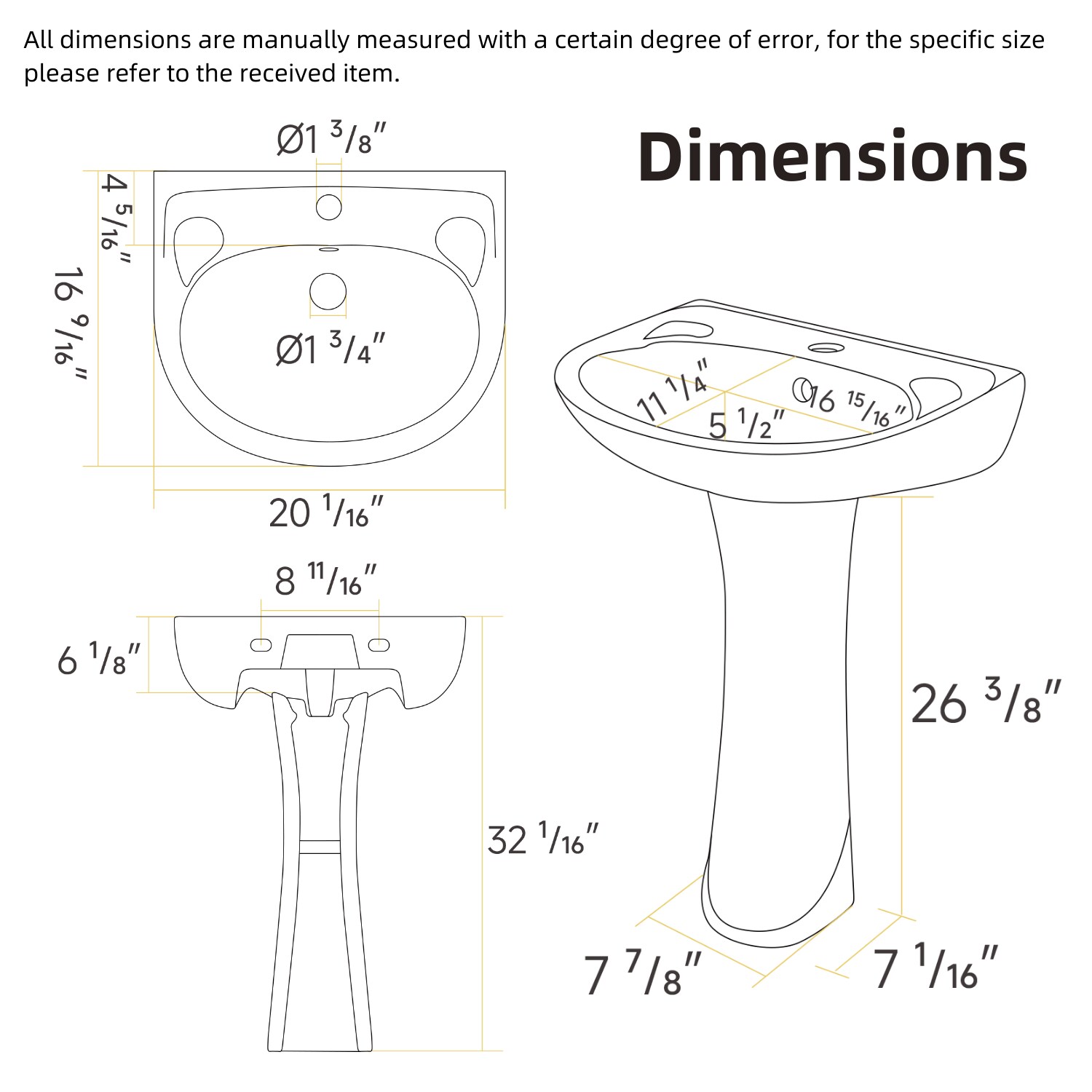 Los Flexi LSLFBPS-SC2017-1 Complete-Pedestal-Lavatories - View #12