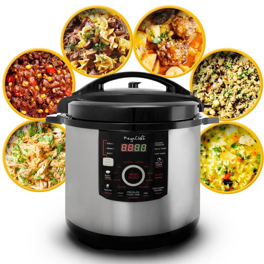 Power Pressure Cooker XL 8-qt Pressure Cooker with Recipes