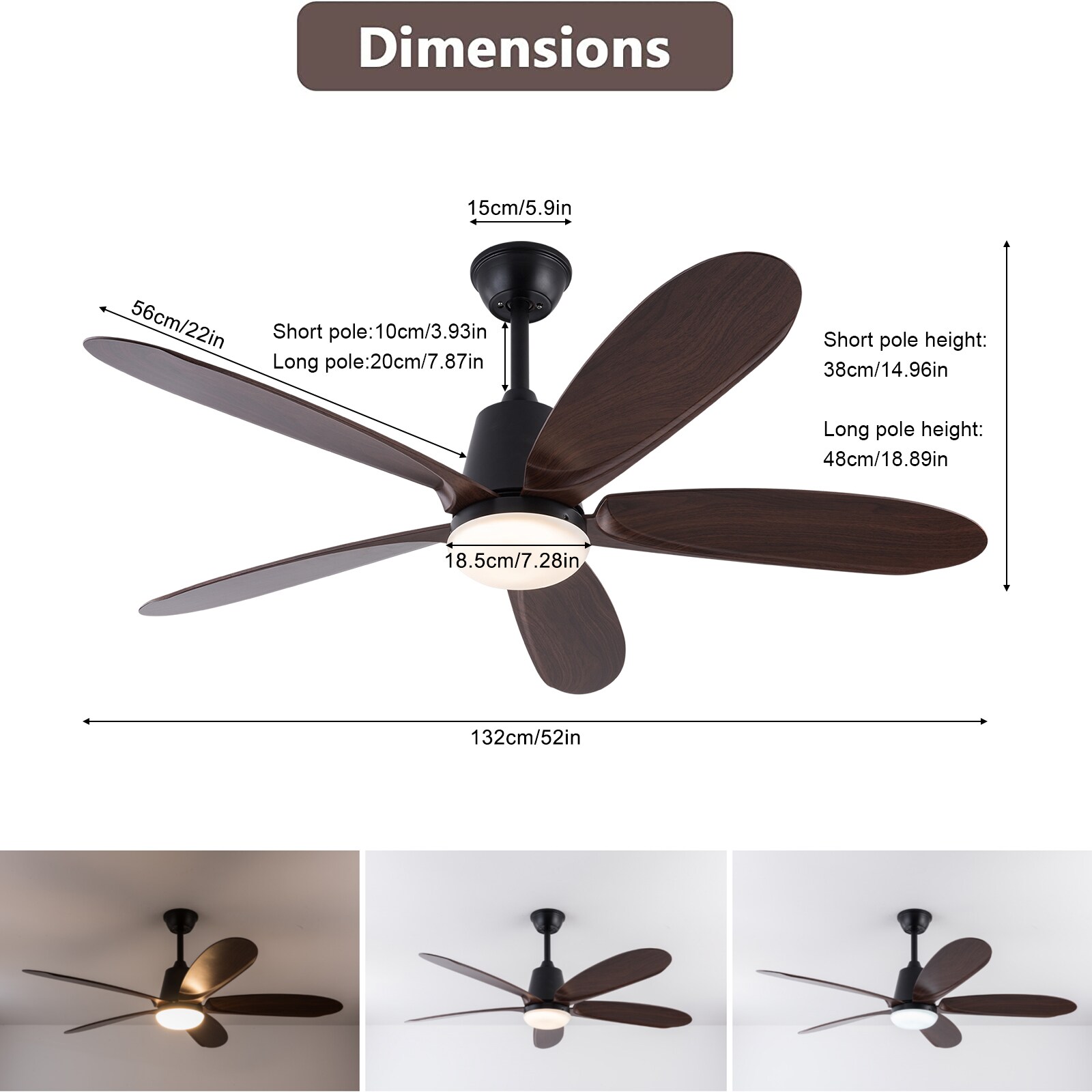 Oukaning JZUCOD-00550099 Ceiling-Fans - View #5